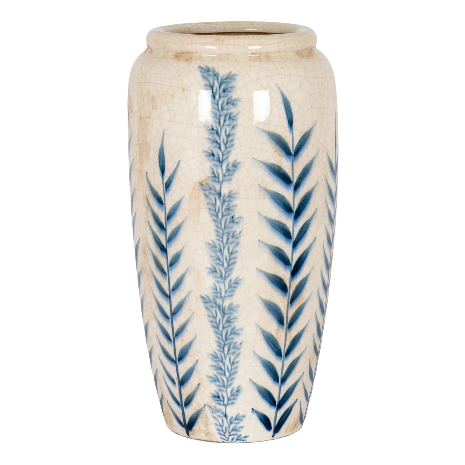 Large Blue Flora Tall Olpe Vase - Vases, photo 2 of 5
