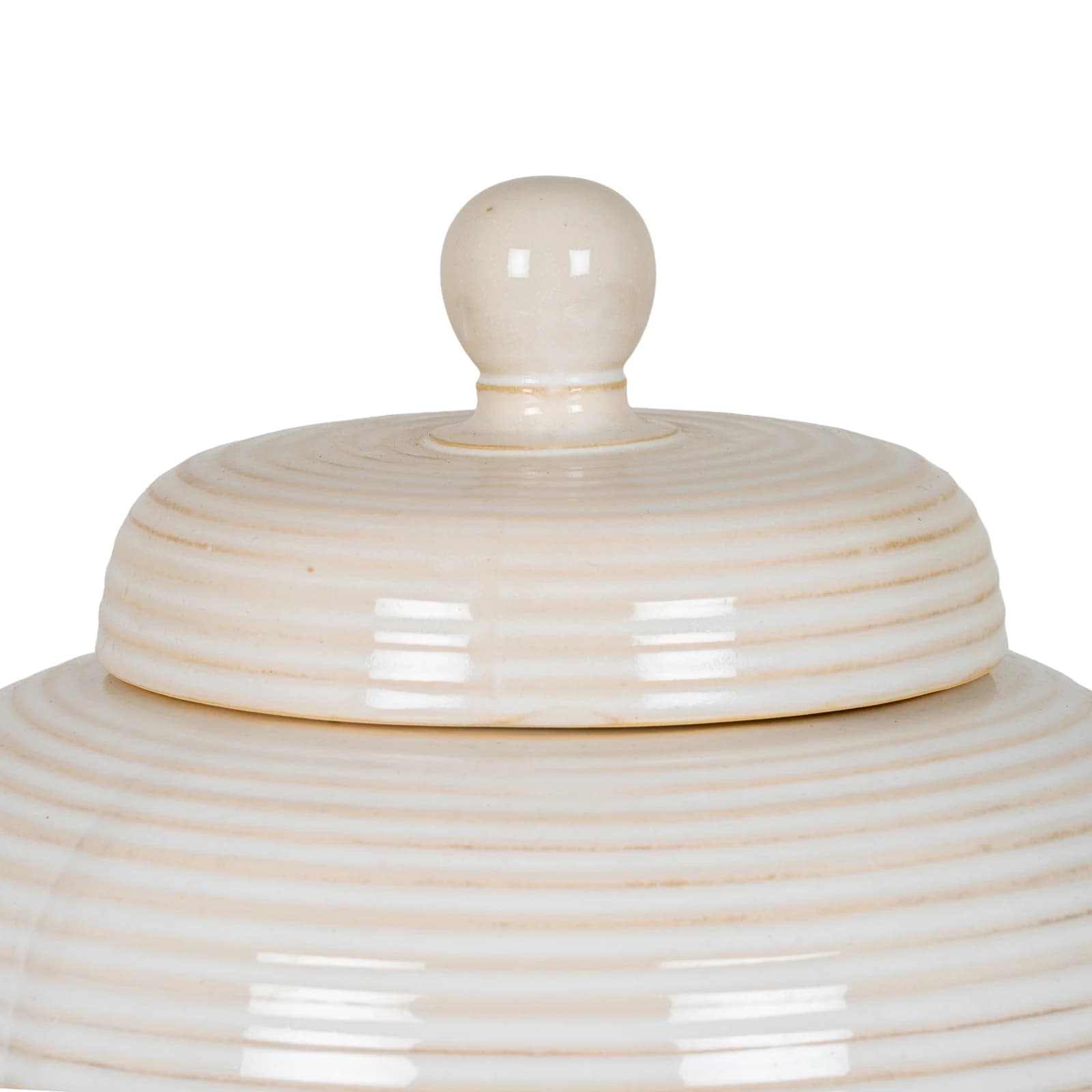 Neva Large Lidded Ceramic Jar - Console tables, photo 3 of 4