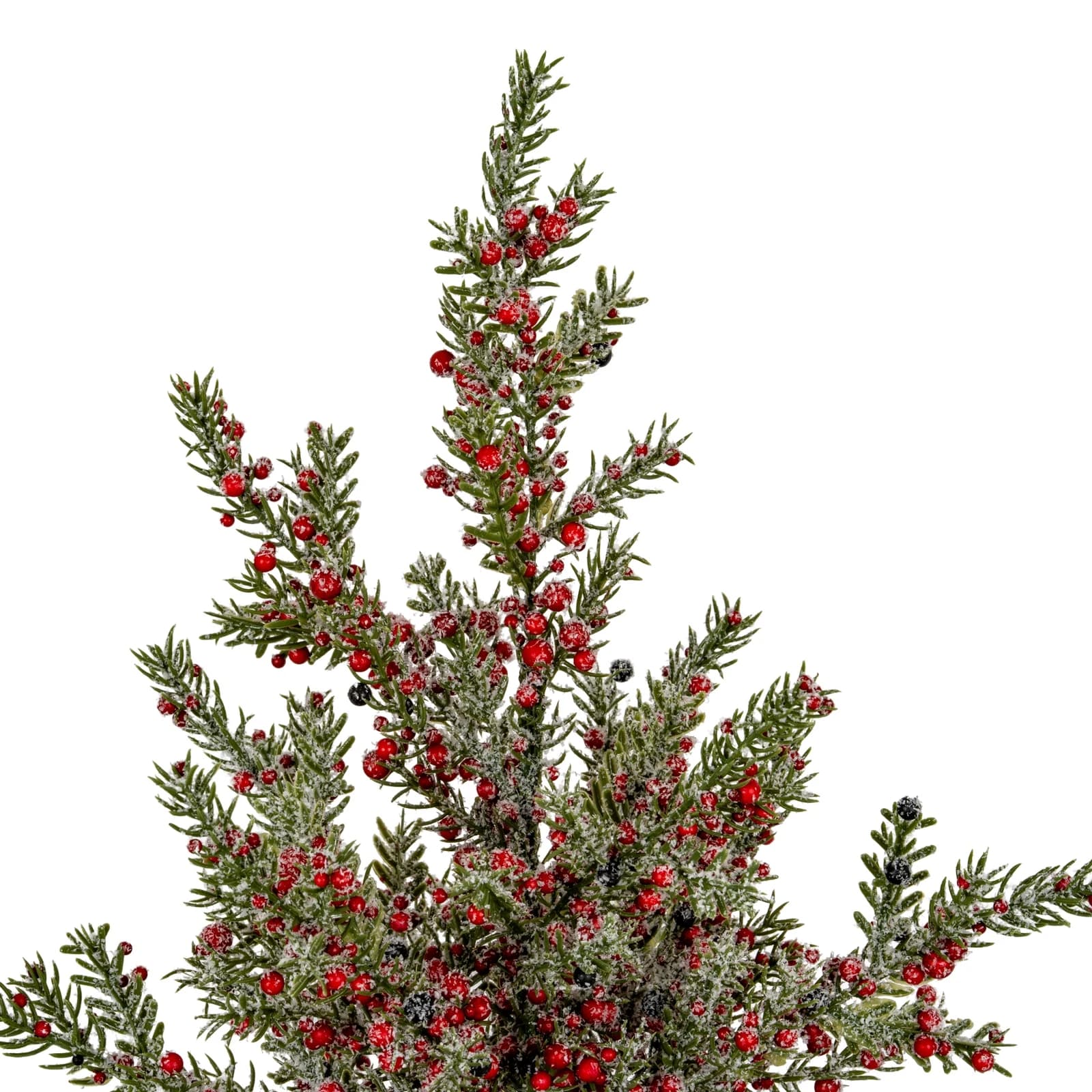Large Frosted Winter Berry Tree On Wooden Block — Pack of 3 - Artificial plants & flowers, photo 2 of 2