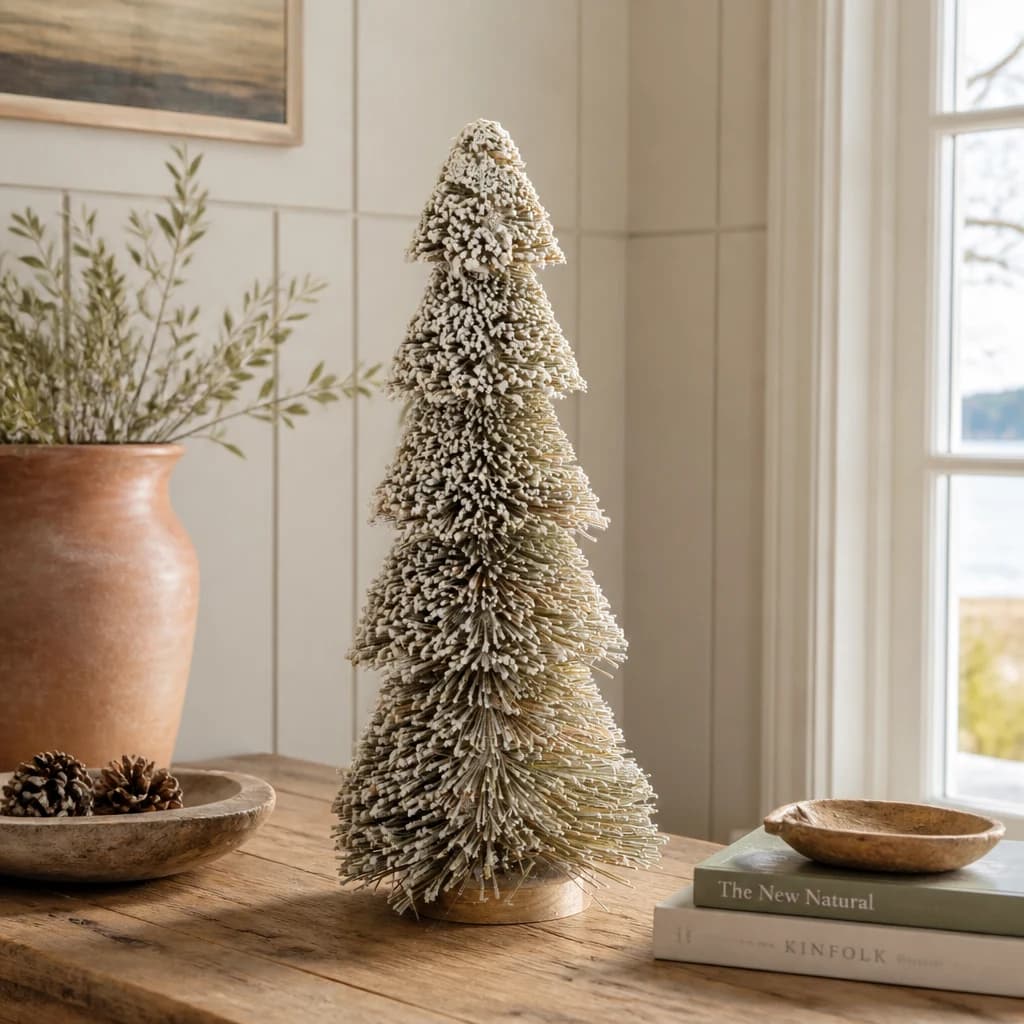 Large Tiered Snowy Brush Tree - Artificial plants & flowers, photo 1 of 3