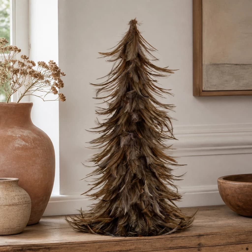 Small Fawn Feather Tree - Bedside tables, photo 1 of 4