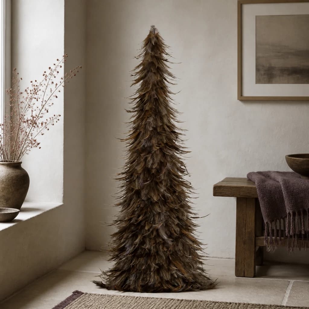 Large Fawn Feather Tree - Console tables, photo 1 of 4