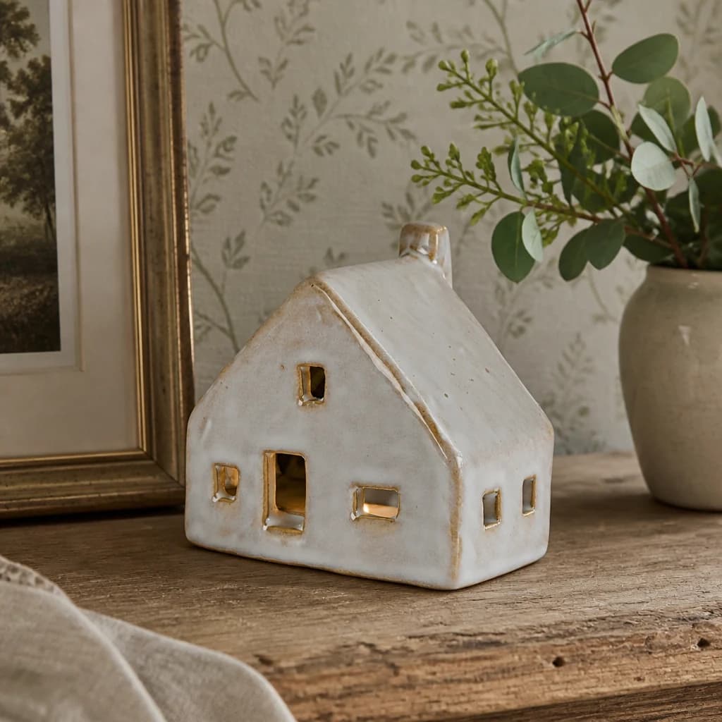 Nook Ceramic Cottage With LED Light - Side tables, photo 1 of 5