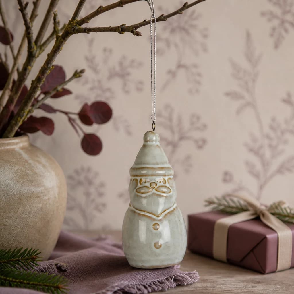 Charm Ceramic Santa Tree Decoration - Sculptures & ornaments, photo 1 of 2