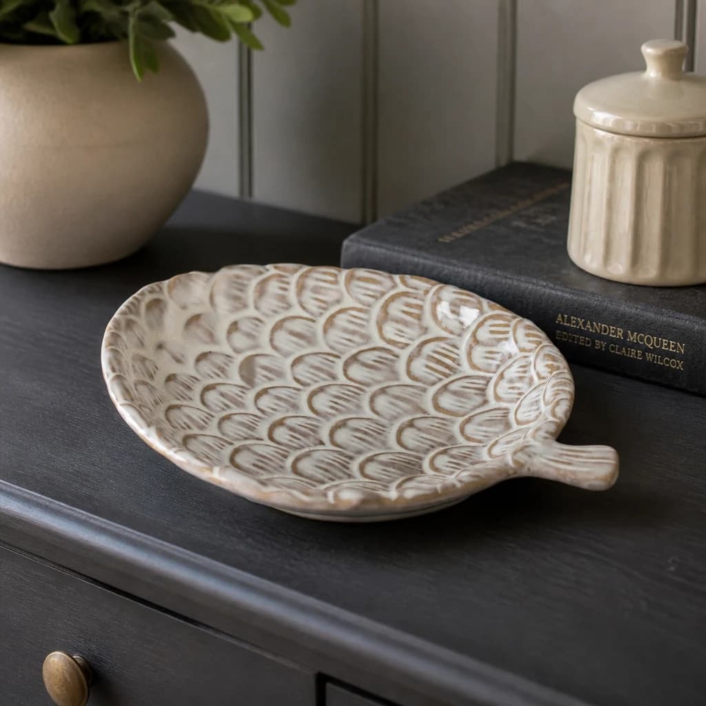 Alora Ceramic Pinecone Medium Dish - Decorative, photo 1 of 4