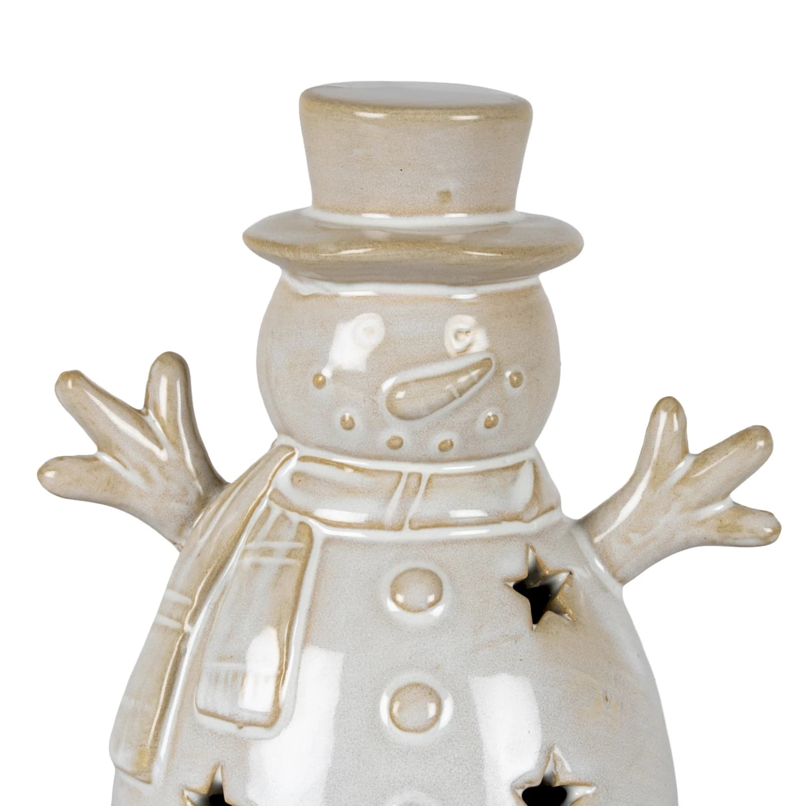 Alora Ceramic Small Snowman With LED Light - Bookcases & shelving, photo 3 of 5
