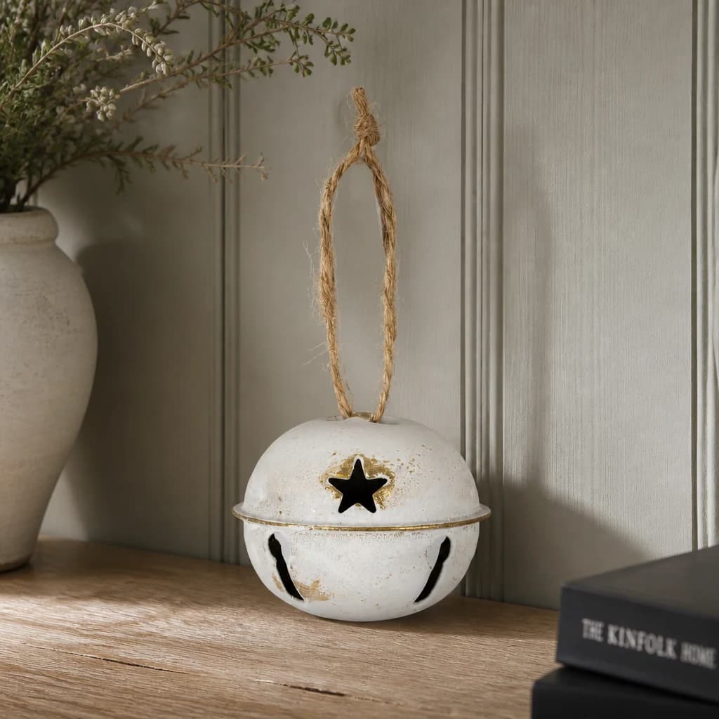 White Metal Nordic Bell Decoration - Decorative, photo 1 of 2
