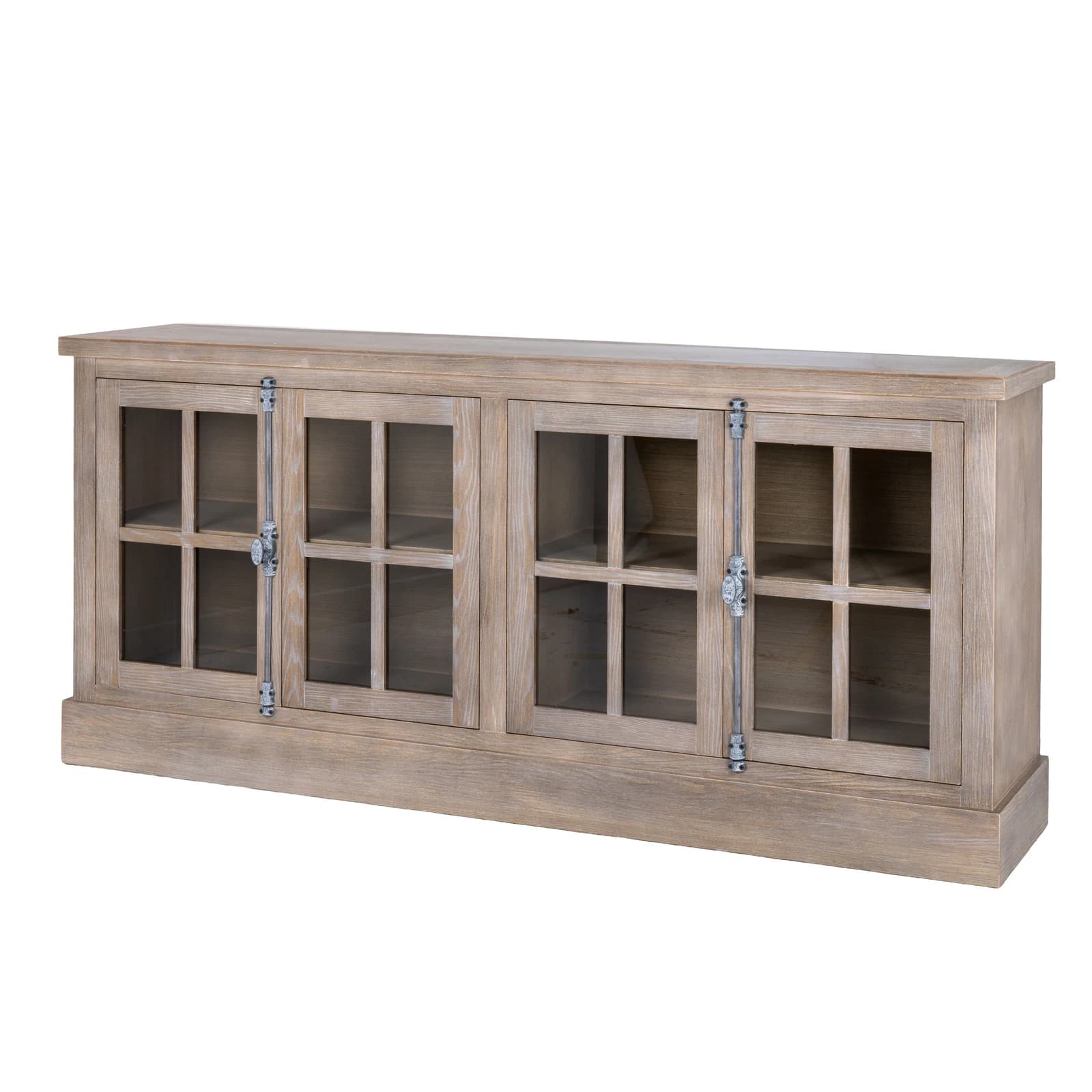 Haldon Collection 4 Door Glazed Sideboard - Sideboards, photo 2 of 6