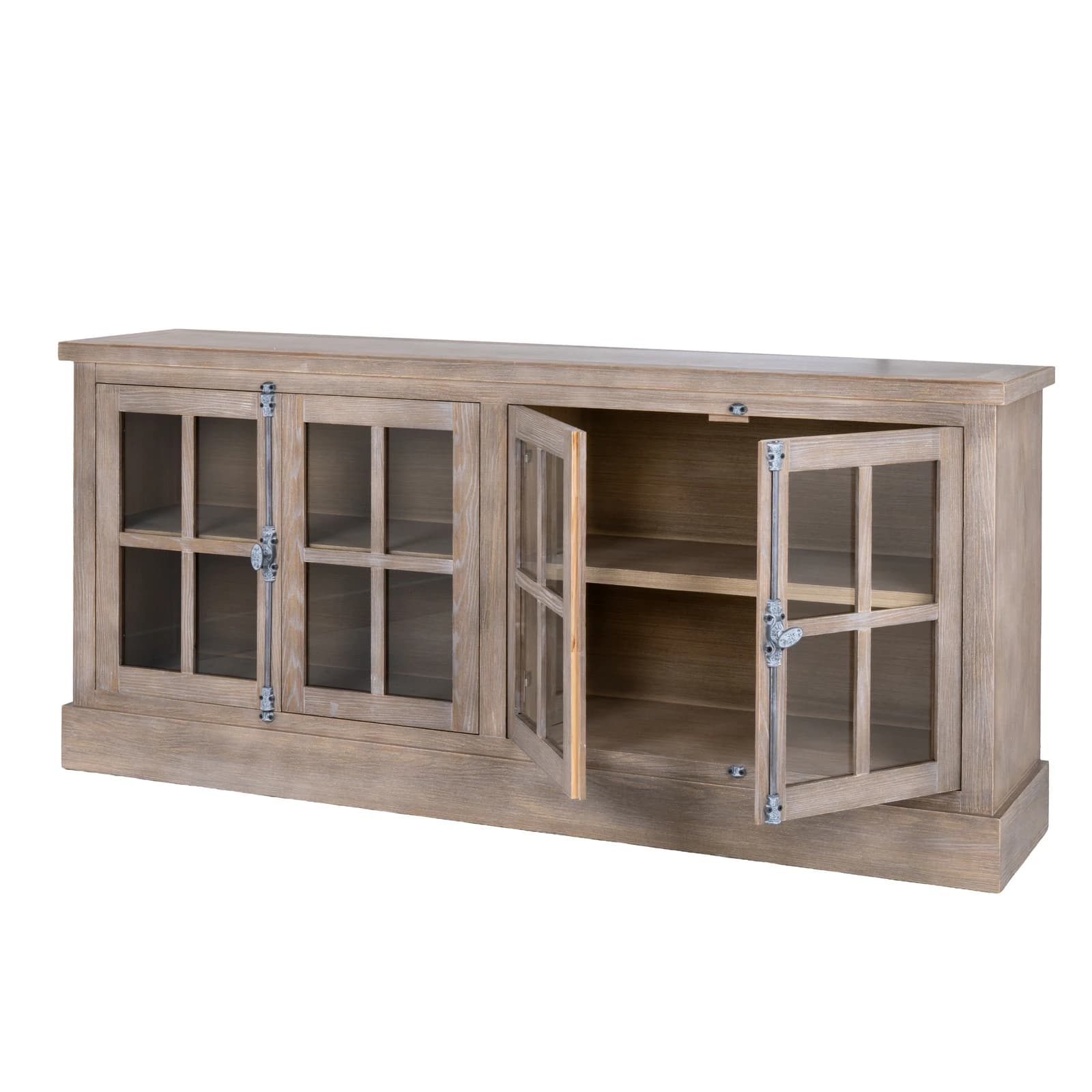Haldon Collection 4 Door Glazed Sideboard - Sideboards, photo 3 of 6