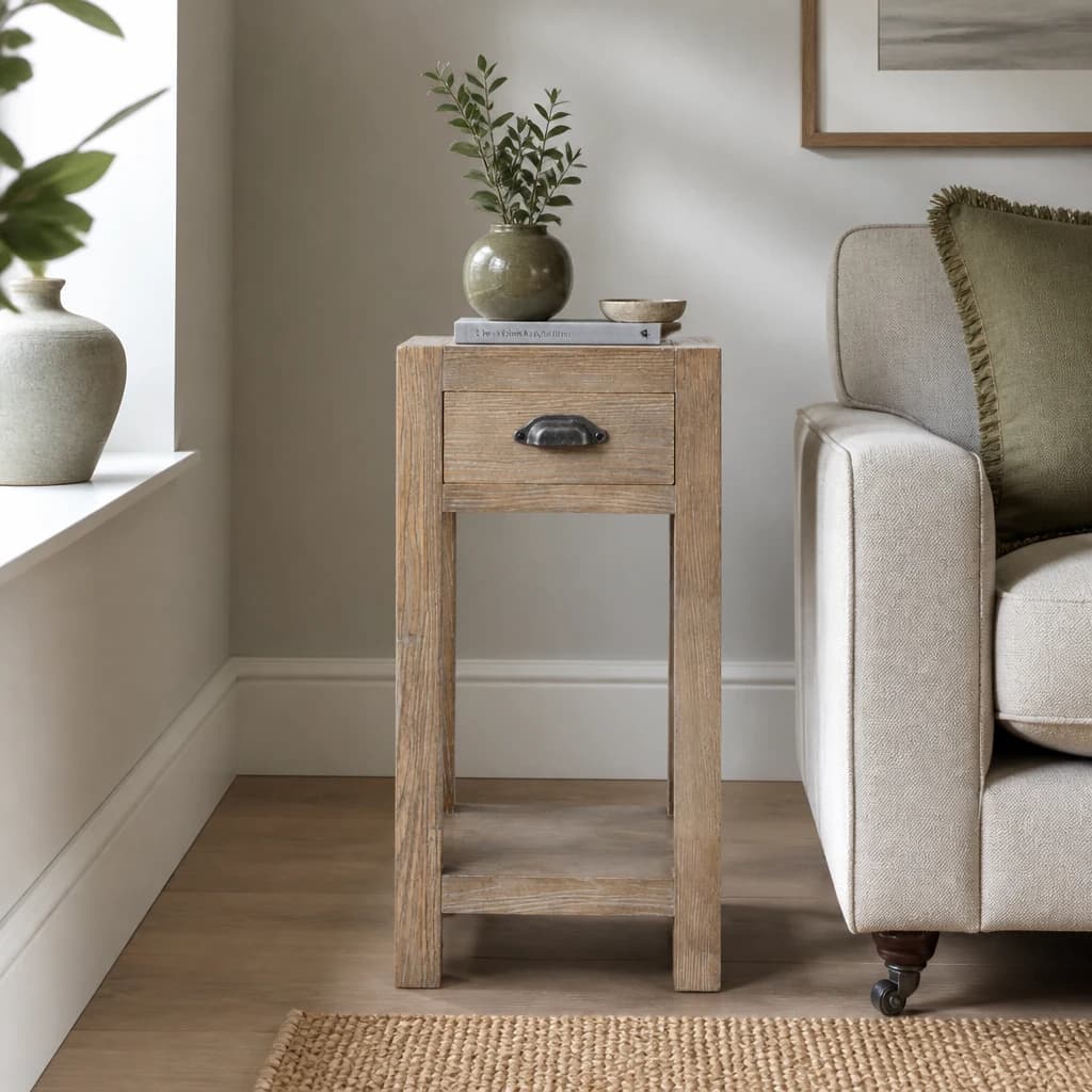 Haldon Collection Large 1 Drawer Lamp Table - Side tables, photo 1 of 6