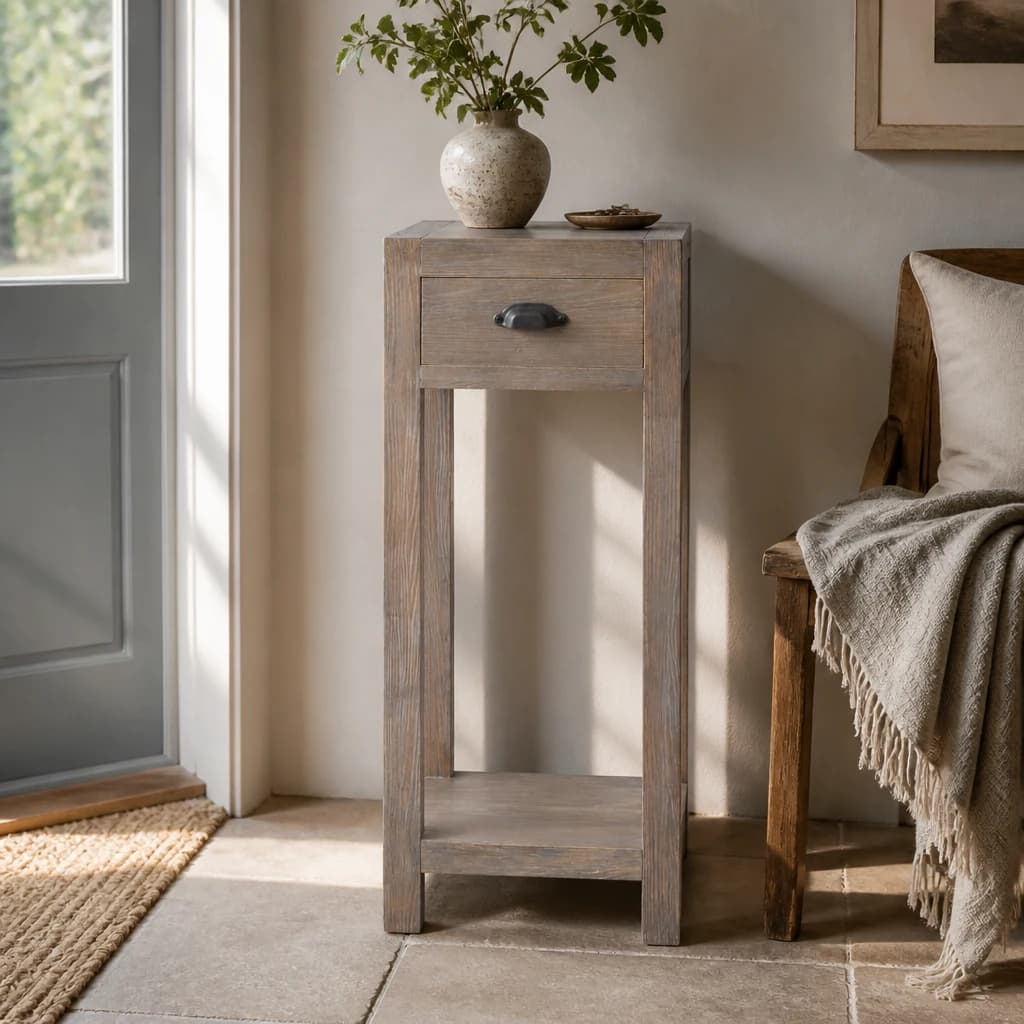 Haldon Collection Small 1 Drawer Lamp Table - Side tables, photo 1 of 6