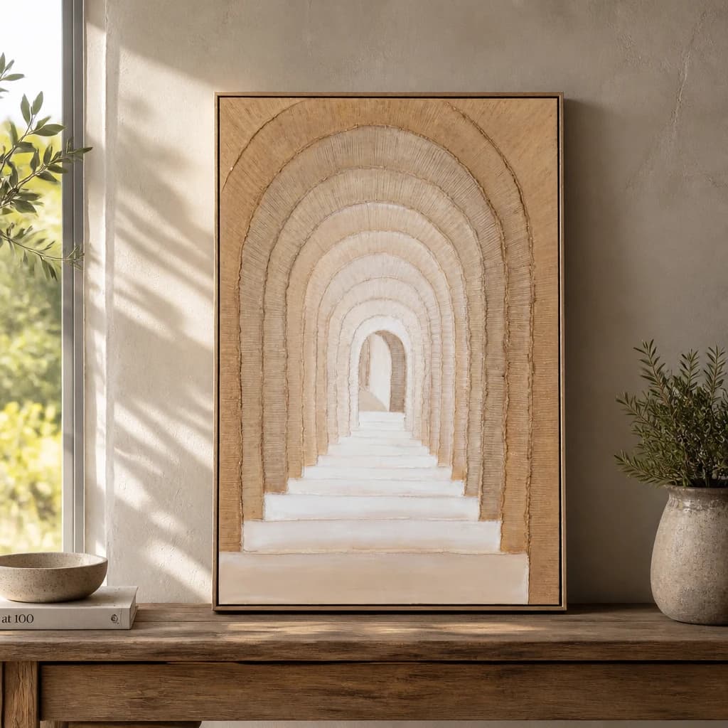 Arcadia Oil on Canvas in Frame