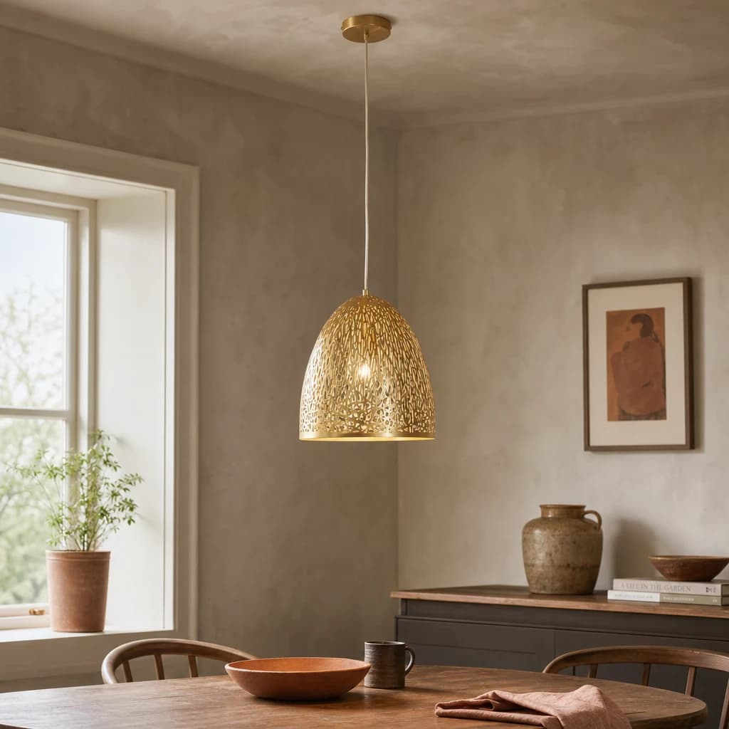 Lenno Small Gold Pendant Light