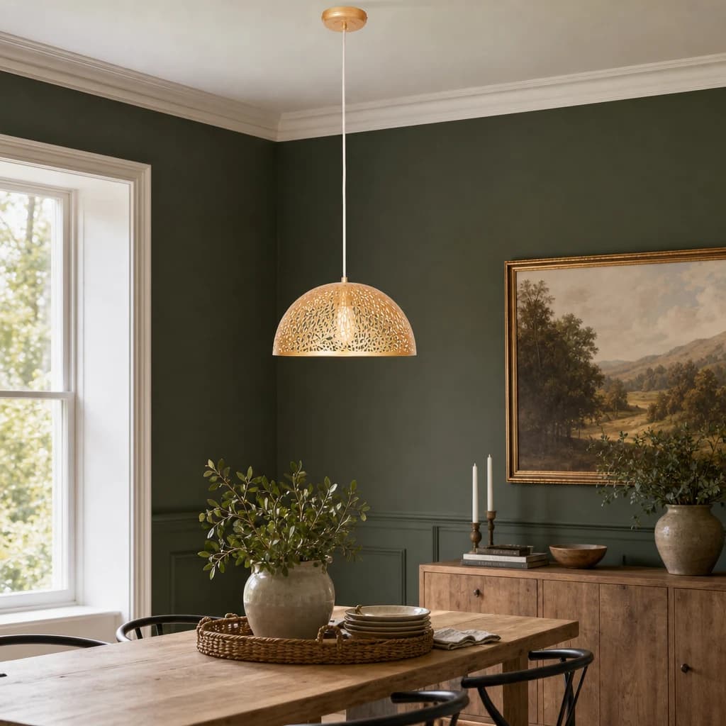 Lenno Large Gold Pendant Light - Pendant lights, photo 1 of 6
