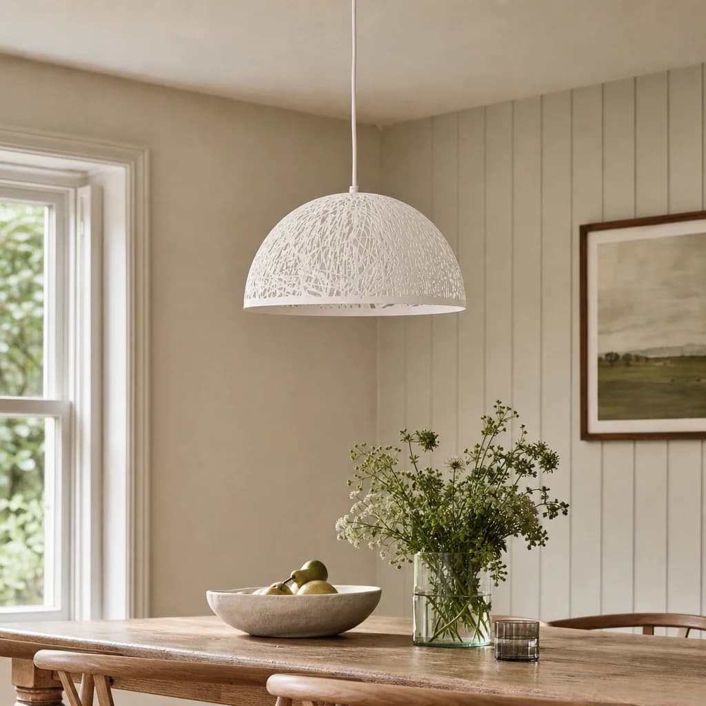 Lenno Large White Pendant Light - Pendant lights, photo 1 of 5