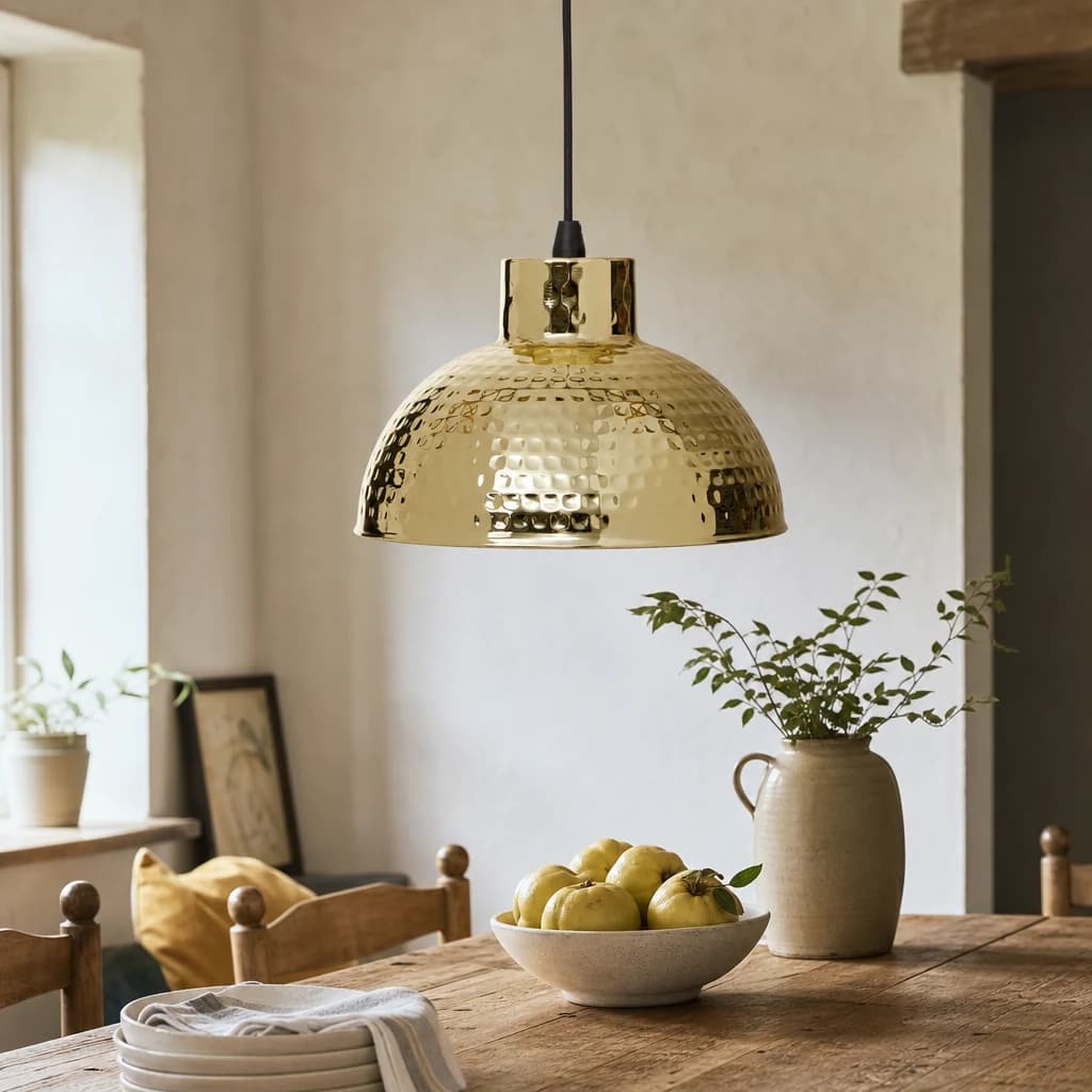 New Foundry Gold Finish Pendant light - Pendant lights, photo 1 of 8