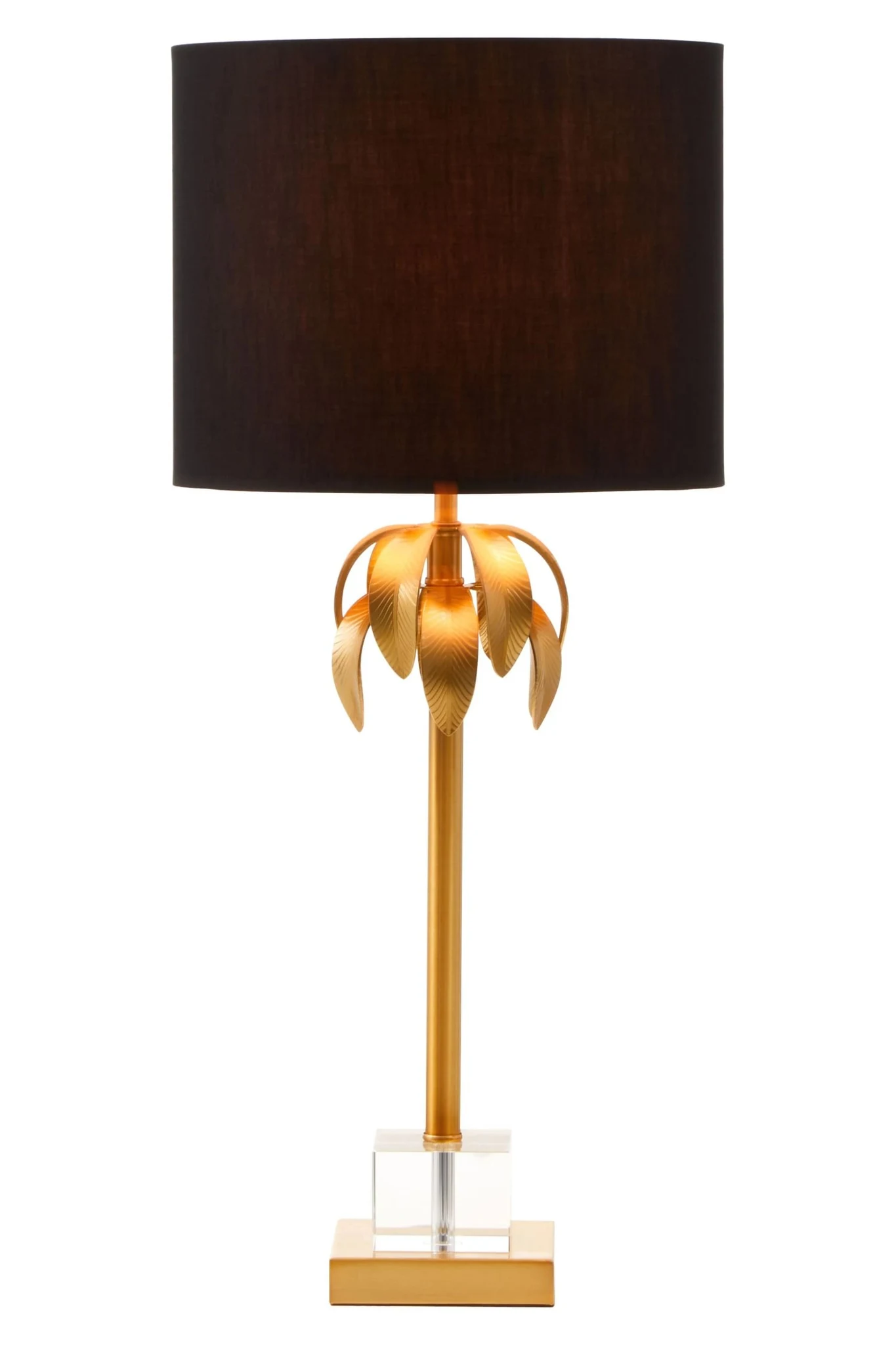 Herta Gold Finish Palm Tree Design Table Lamp - Table lamps, photo 2 of 6