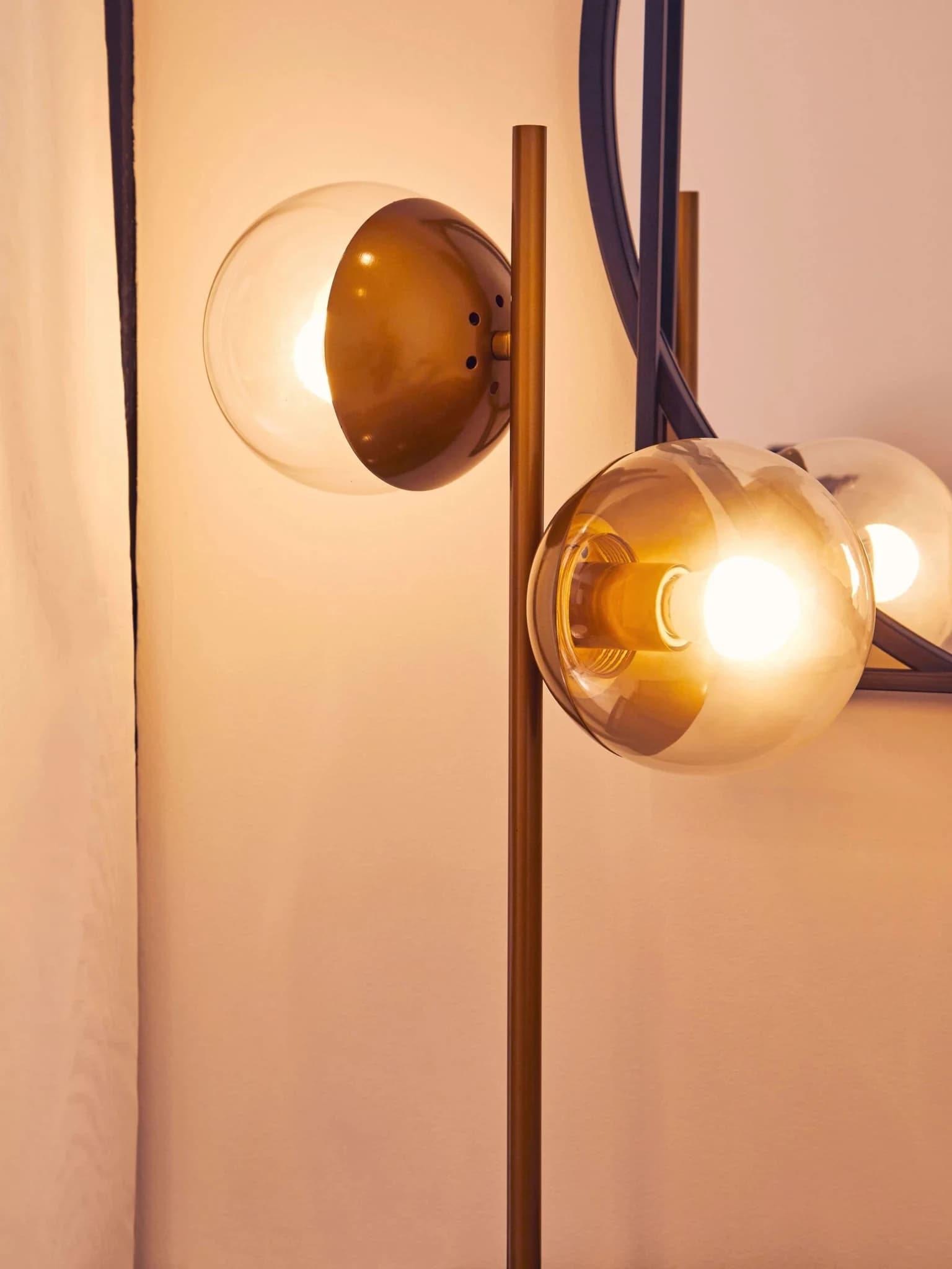 Revive Two Light Gold and Black Marble Table Lamp - Table lamps, photo 5 of 8