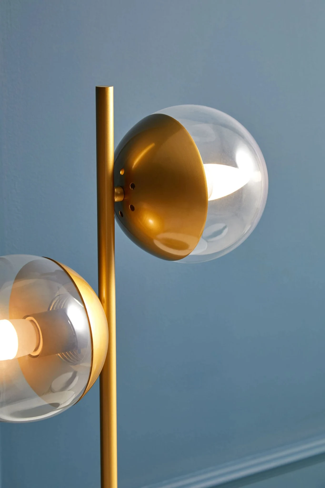 Revive Two Light Gold and Black Marble Table Lamp - Table lamps, photo 3 of 8