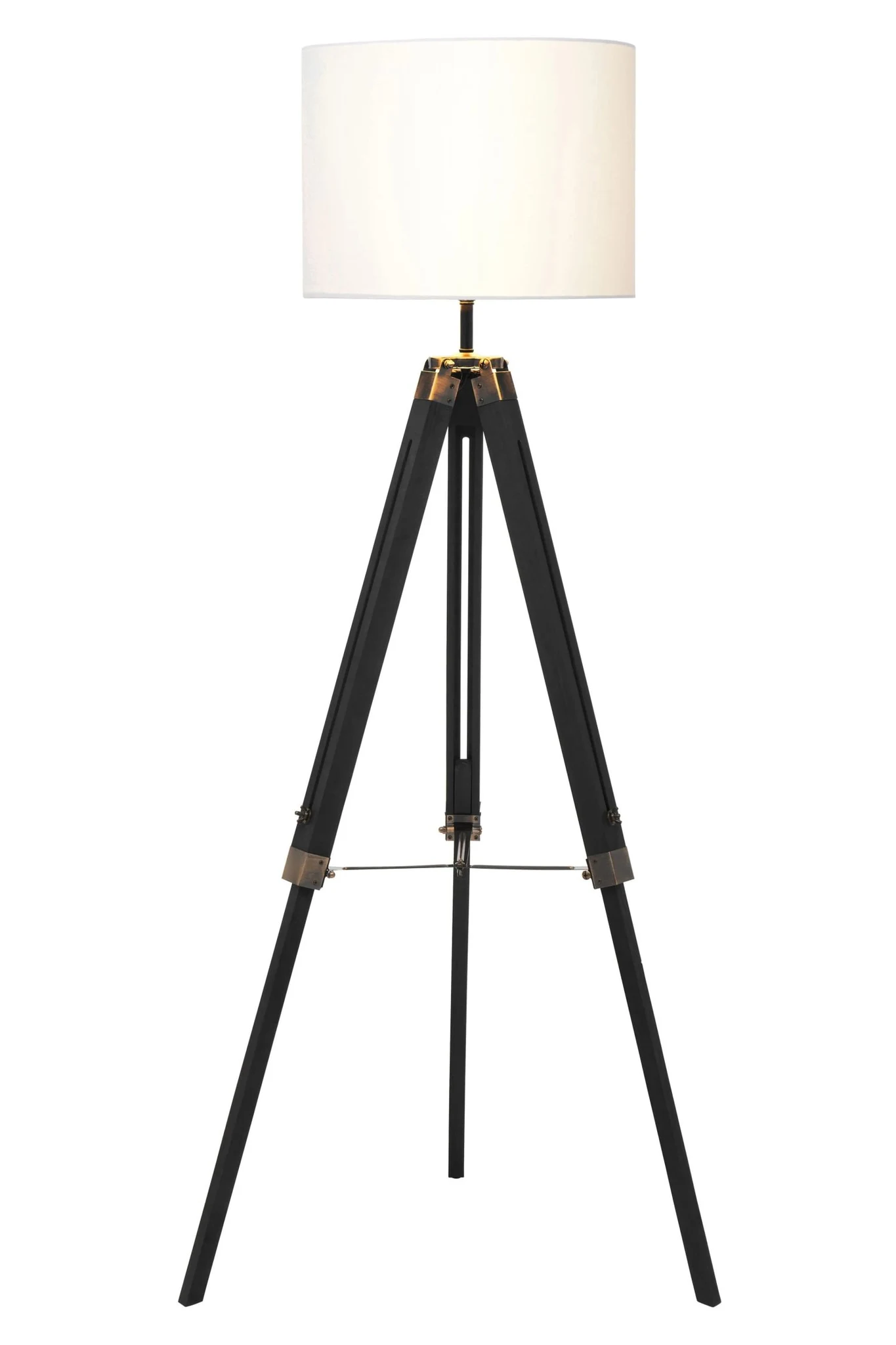 Malvern Tripod Floor Lamp With Black Base - Floor lamps, photo 2 of 8
