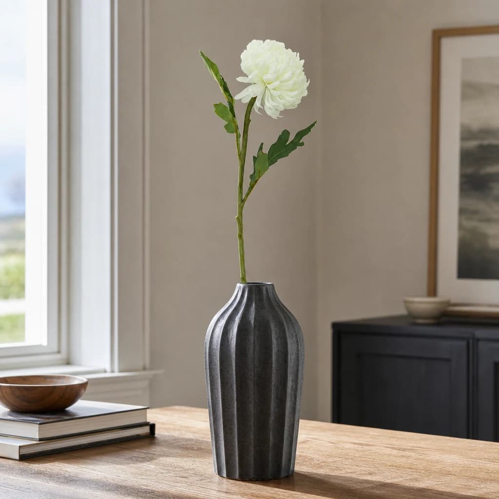 Fiori White Chrysanthemum Flower Stem - Decorative, photo 1 of 8