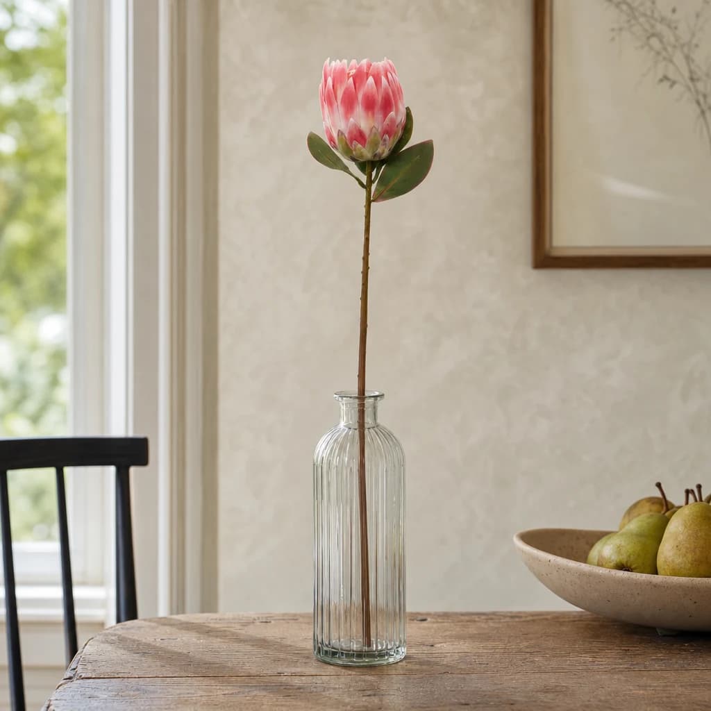 Fiori Pink Protea Flower Stem - Decorative, photo 1 of 7