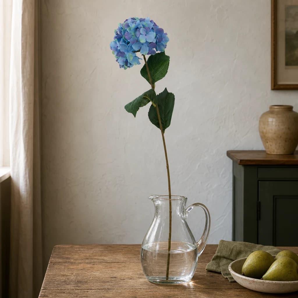 Fiori Blue Hydrangea Flower Stem - Decorative, photo 1 of 8