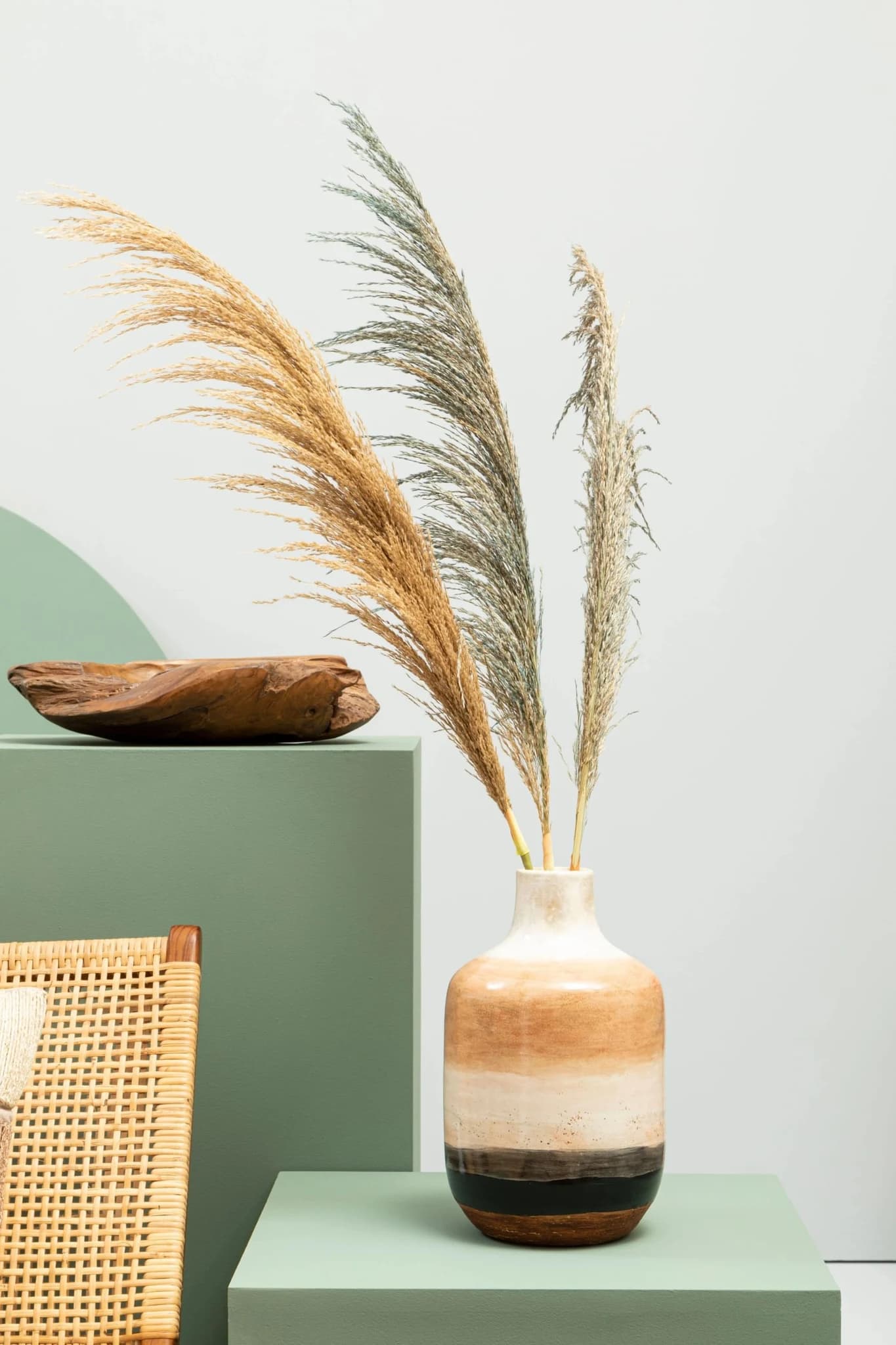 Fiori Blue Tall Pampas Grass Stem - Decorative, photo 6 of 8