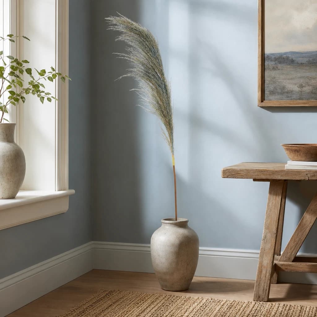 Fiori Blue Tall Pampas Grass Stem - Decorative, photo 1 of 8
