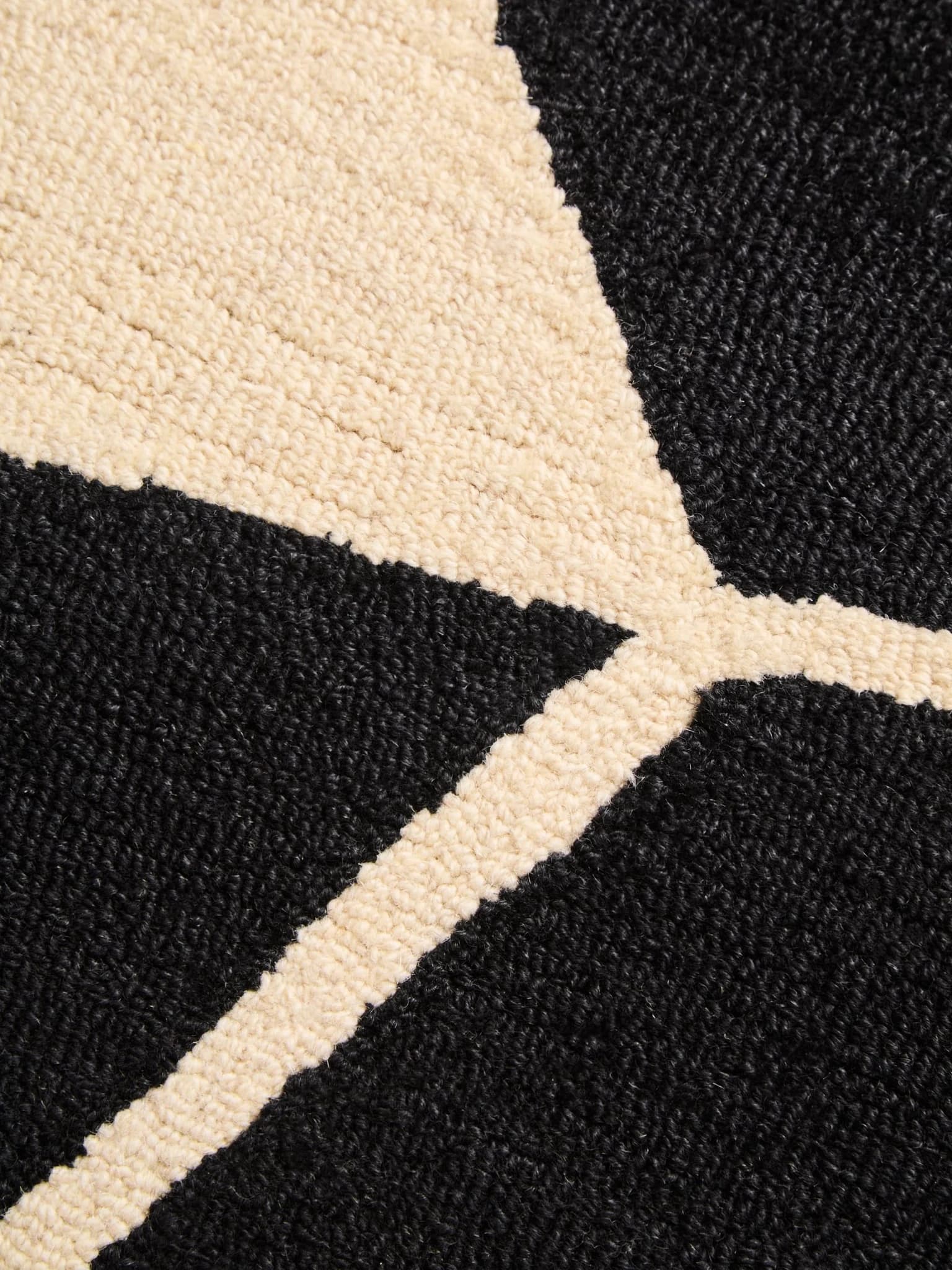 Bosie Milana Large Black and White Geometric Rug - Decorative, photo 3 of 8