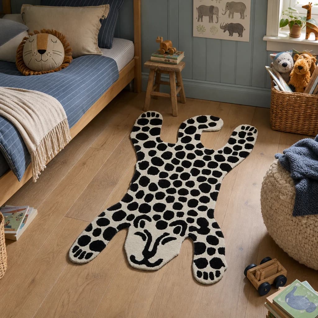 Kids Leopard Rug - Decorative, photo 1 of 2