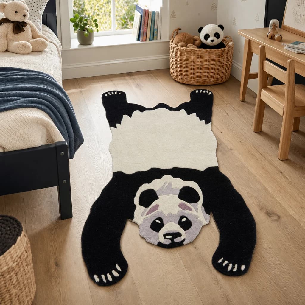 Kids Panda Rug - Decorative, photo 1 of 2