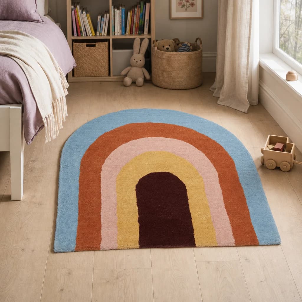 Kids Rainbow Rug - Decorative, photo 1 of 3