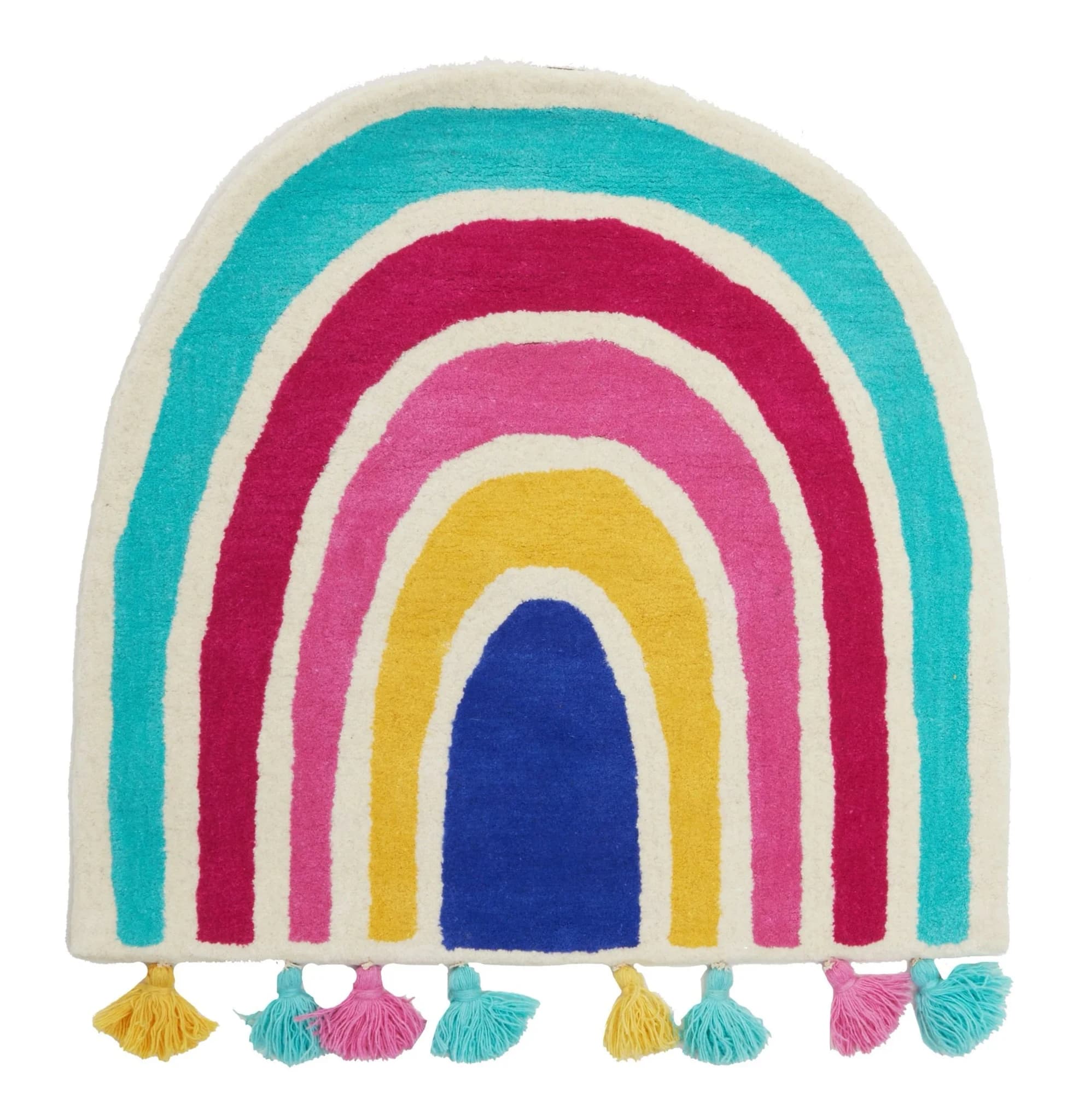 Kids Rainbow Rug With Tassels - Decorative, photo 2 of 2