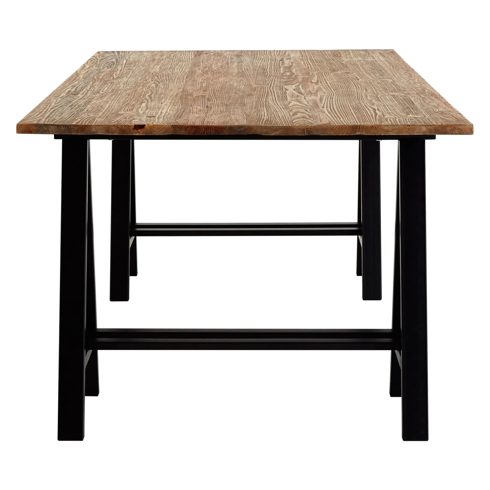 Hampstead Pine Wood And Iron Dining Table - Tables, photo 3 of 6