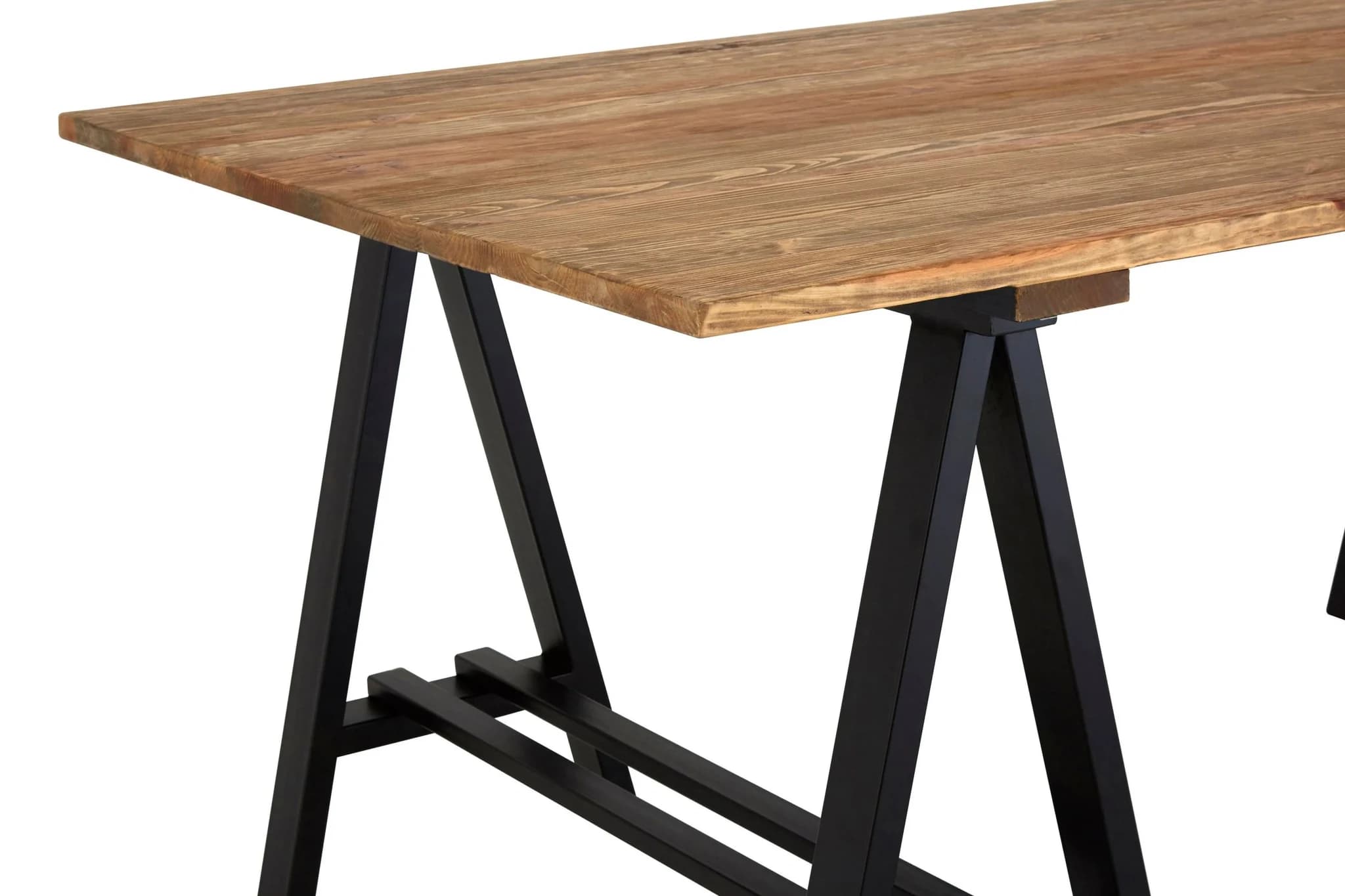Hampstead Pine Wood And Iron Dining Table - Tables, photo 6 of 6