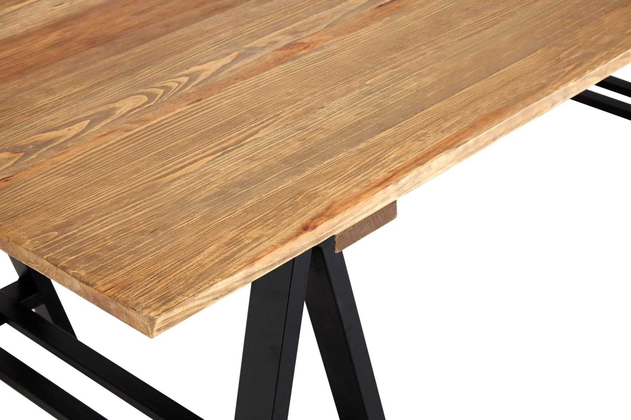 Hampstead Pine Wood And Iron Dining Table - Tables, photo 5 of 6