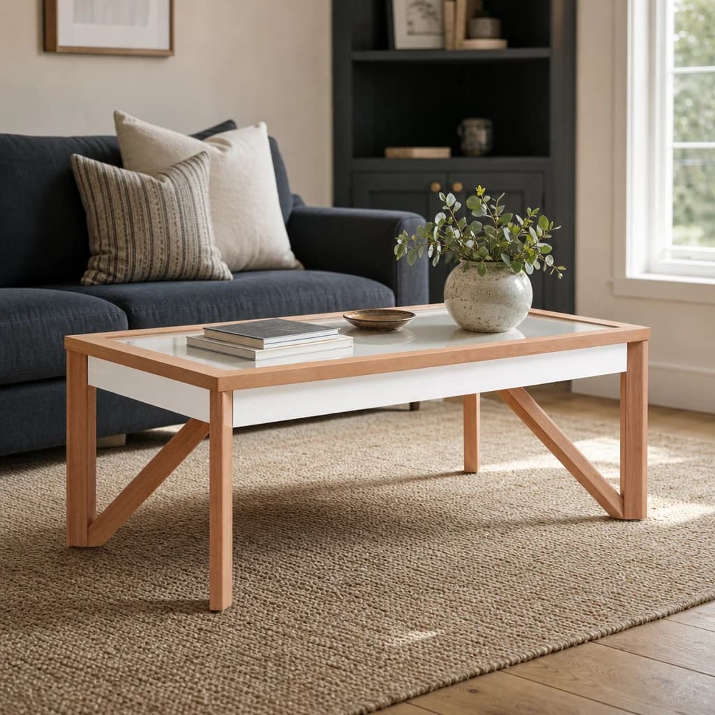 Kensington Townhouse Mirror Top Coffee Table - Tables, photo 1 of 4