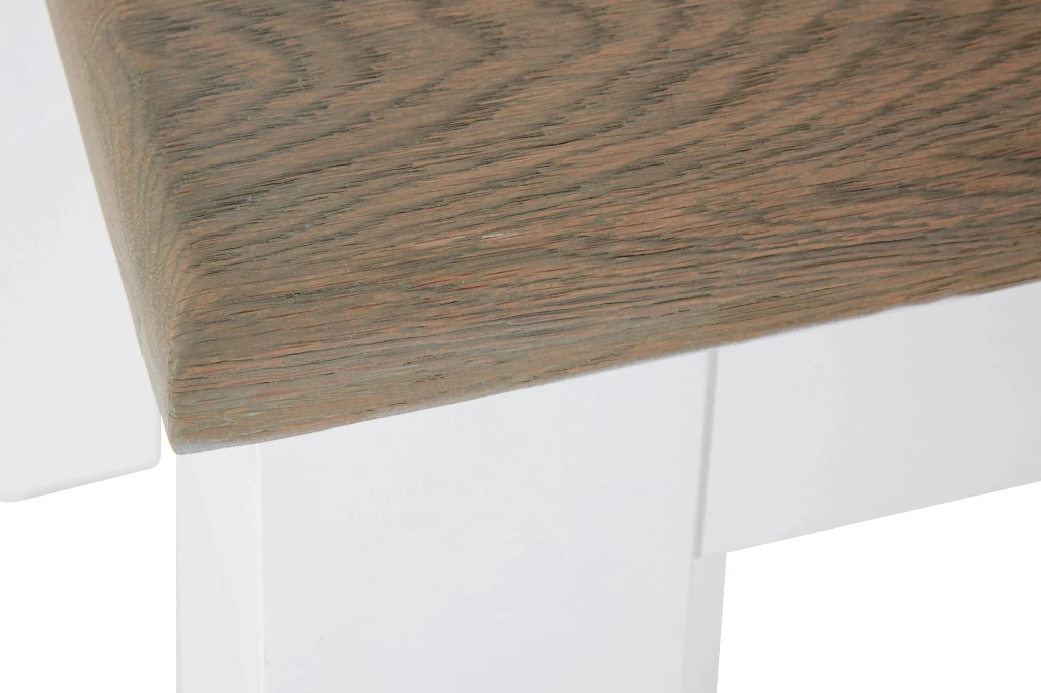 Hampstead Oak Wood Top White Dining Table - Tables, photo 6 of 6