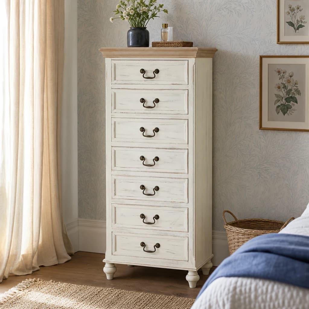 Hendra Ivory Chest of 7 Drawers - Bookcases & shelving, photo 1 of 8