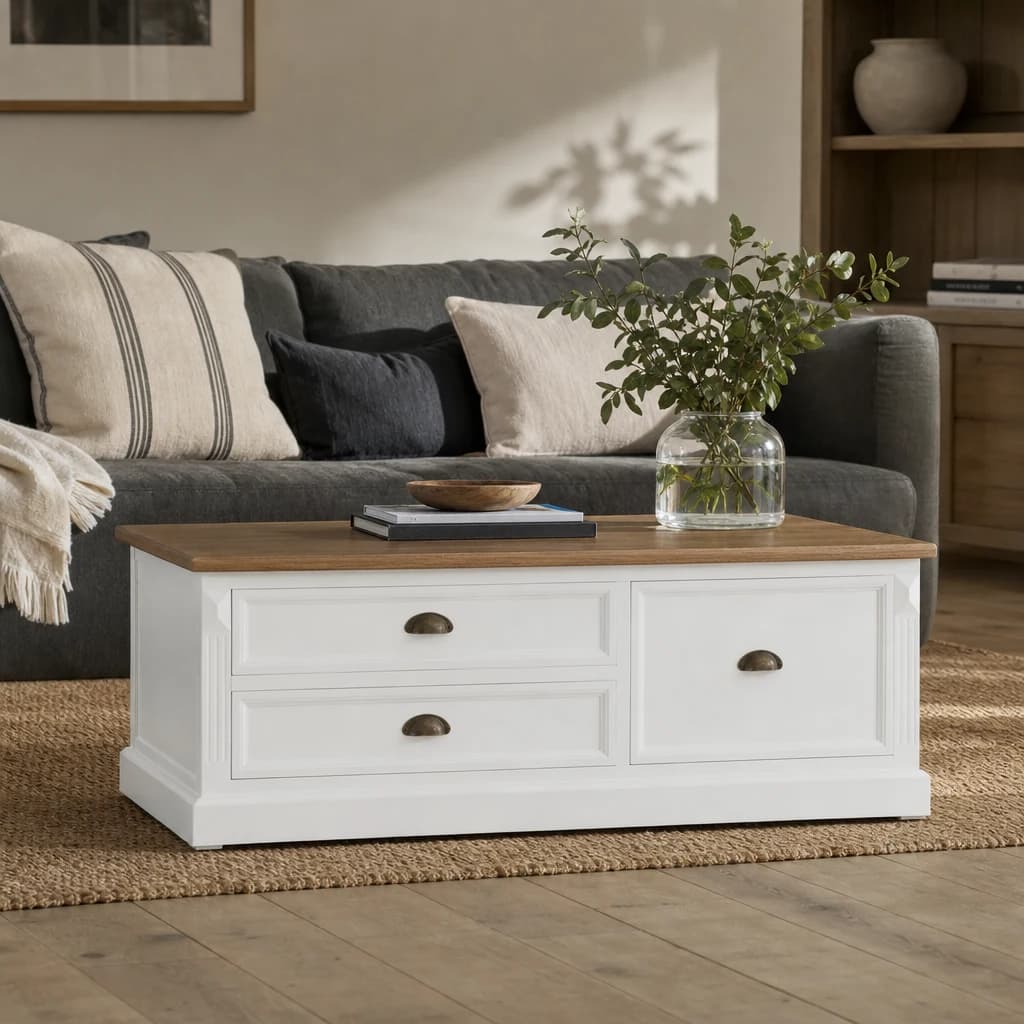 Hardwick Coffee Table with Drawers - Tables, photo 1 of 7