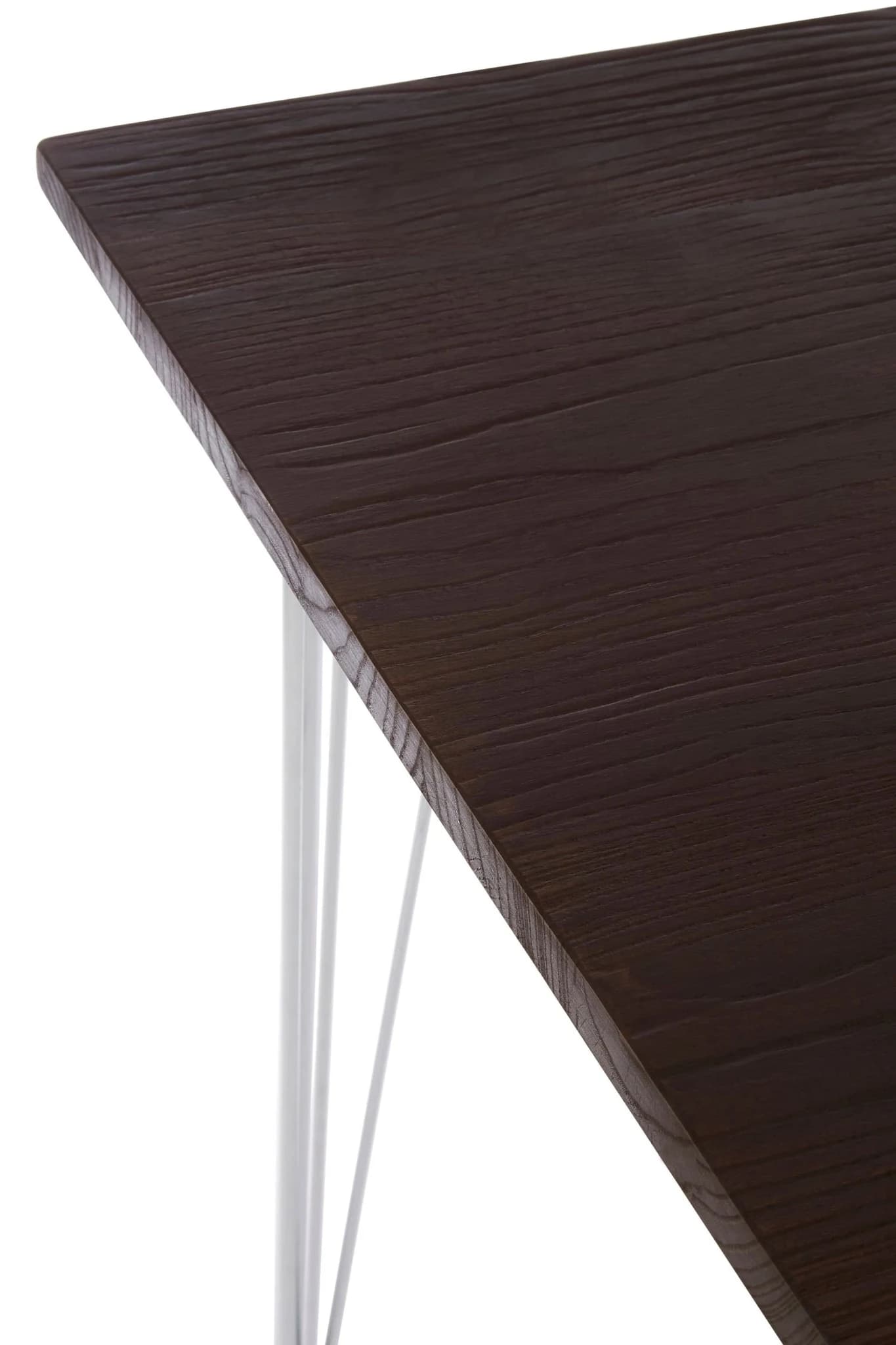 District Chrome Metal And Elm Wood Square Dining Table - Tables, photo 8 of 8