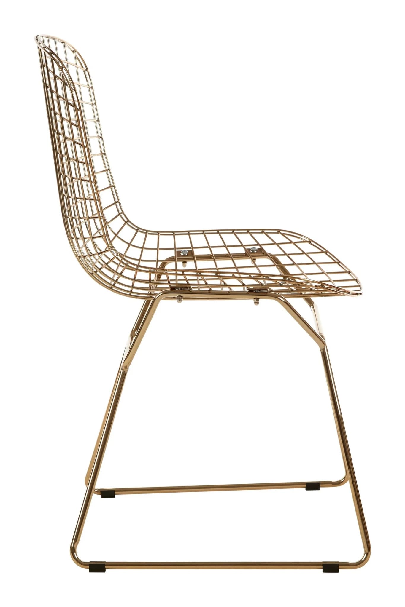 District Gold Metal Grid Frame Wire Chair - Seating, photo 7 of 8