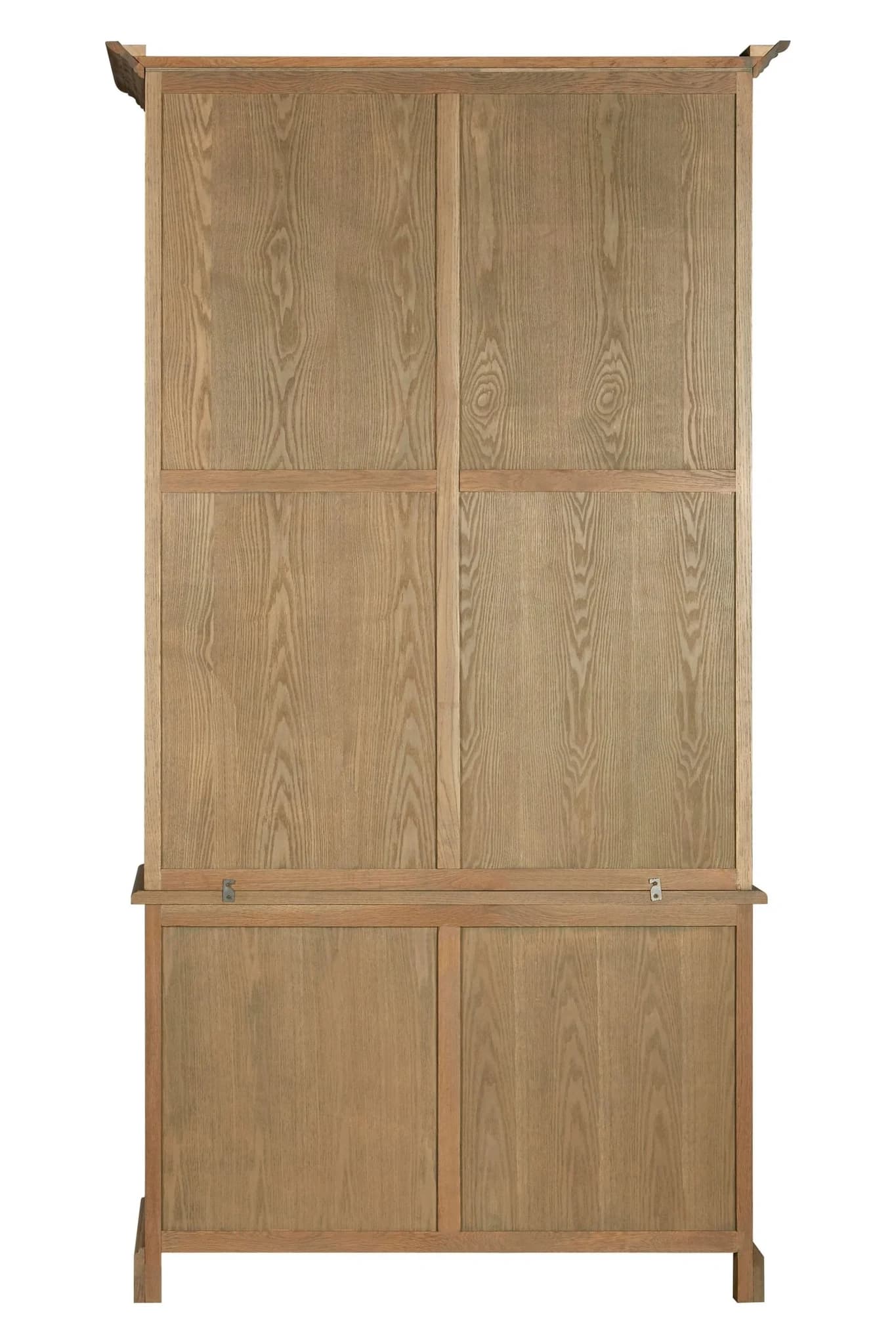 Lyon Oak Wood Tall Cabinet with Washed Grey Finish - Bookcases & shelving, photo 2 of 7