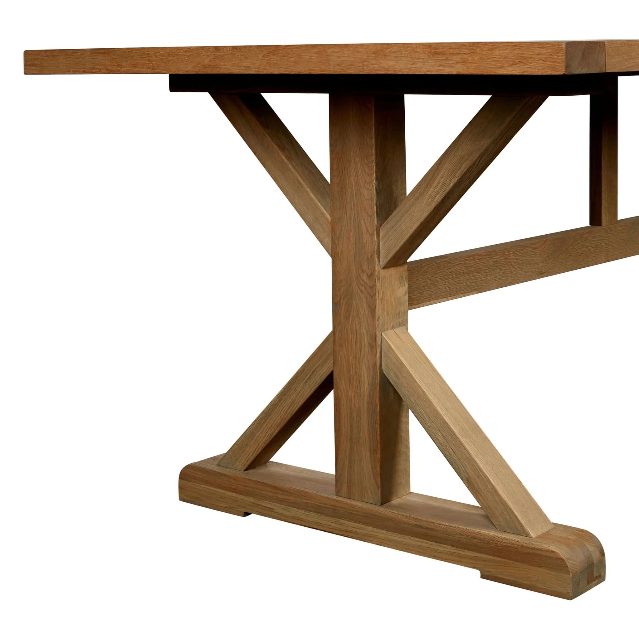 Lyon Grey Finish Oak Wood Dining Table - Tables, photo 7 of 8