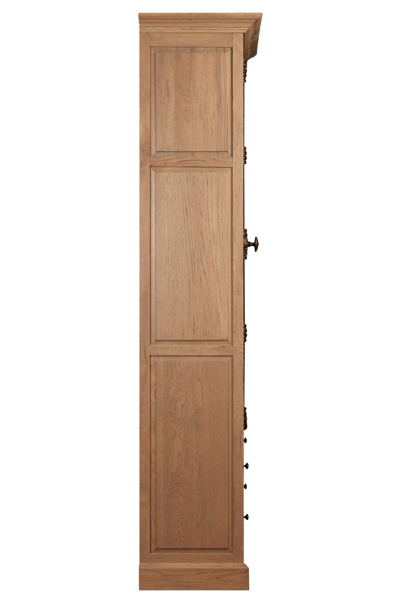 Lyon Washed Grey Finish Oak Wood Tall Cabinet - Bookcases & shelving, photo 3 of 8
