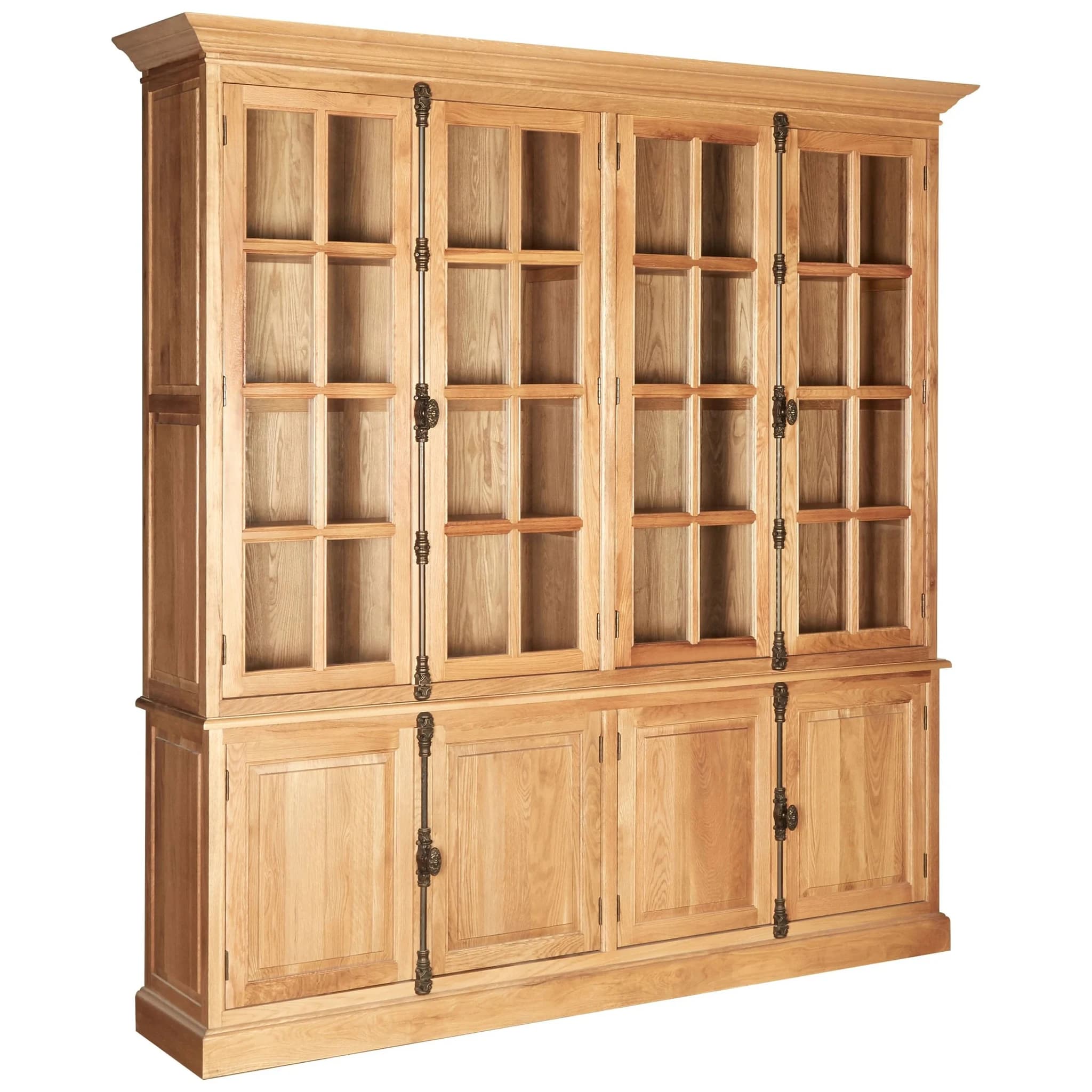 Lyon Natural Oak Wood Large Cabinet - Bookcases & shelving, photo 4 of 6