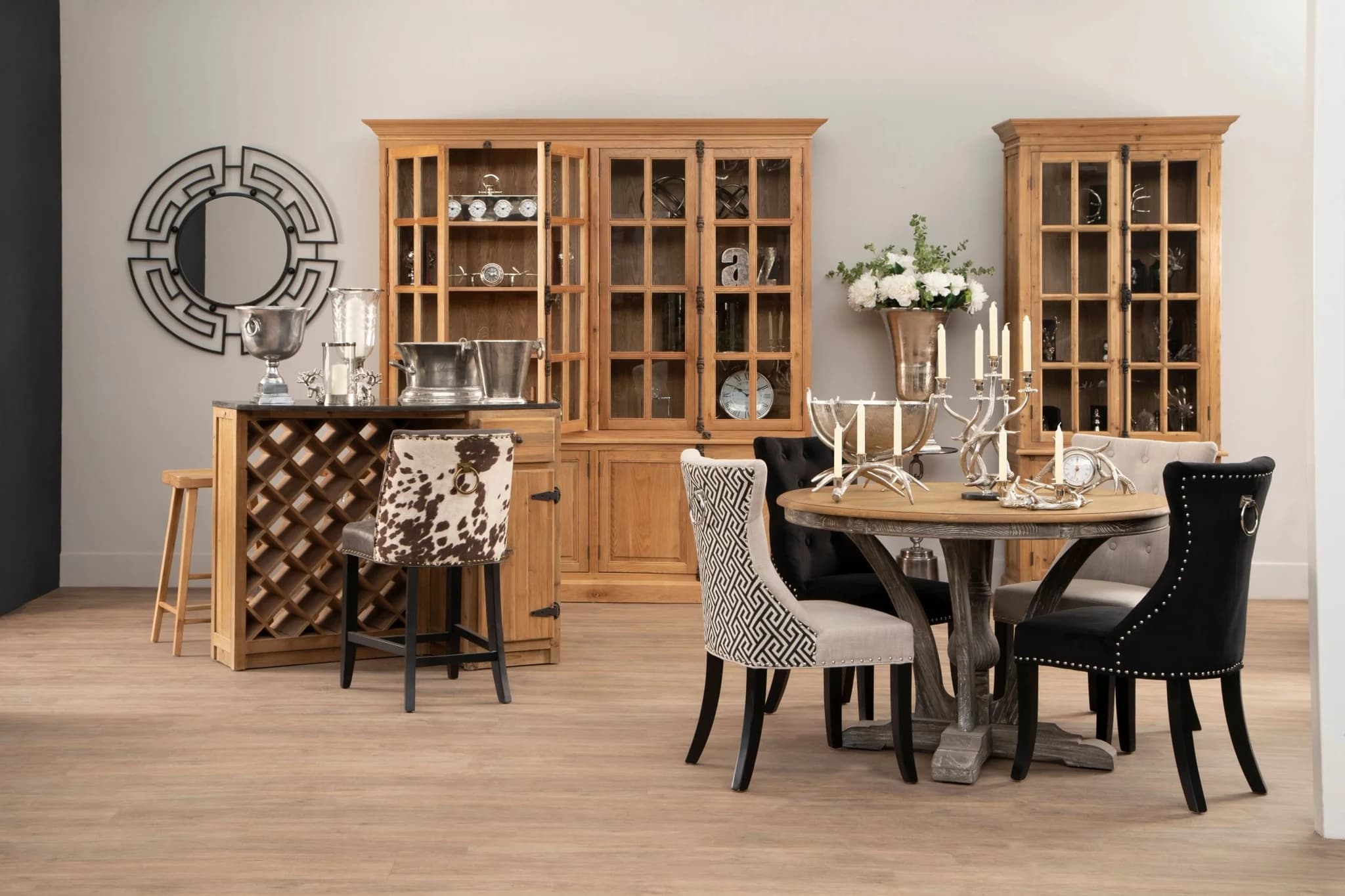 Lyon Natural Oak Wood Large Cabinet - Bookcases & shelving, photo 3 of 6