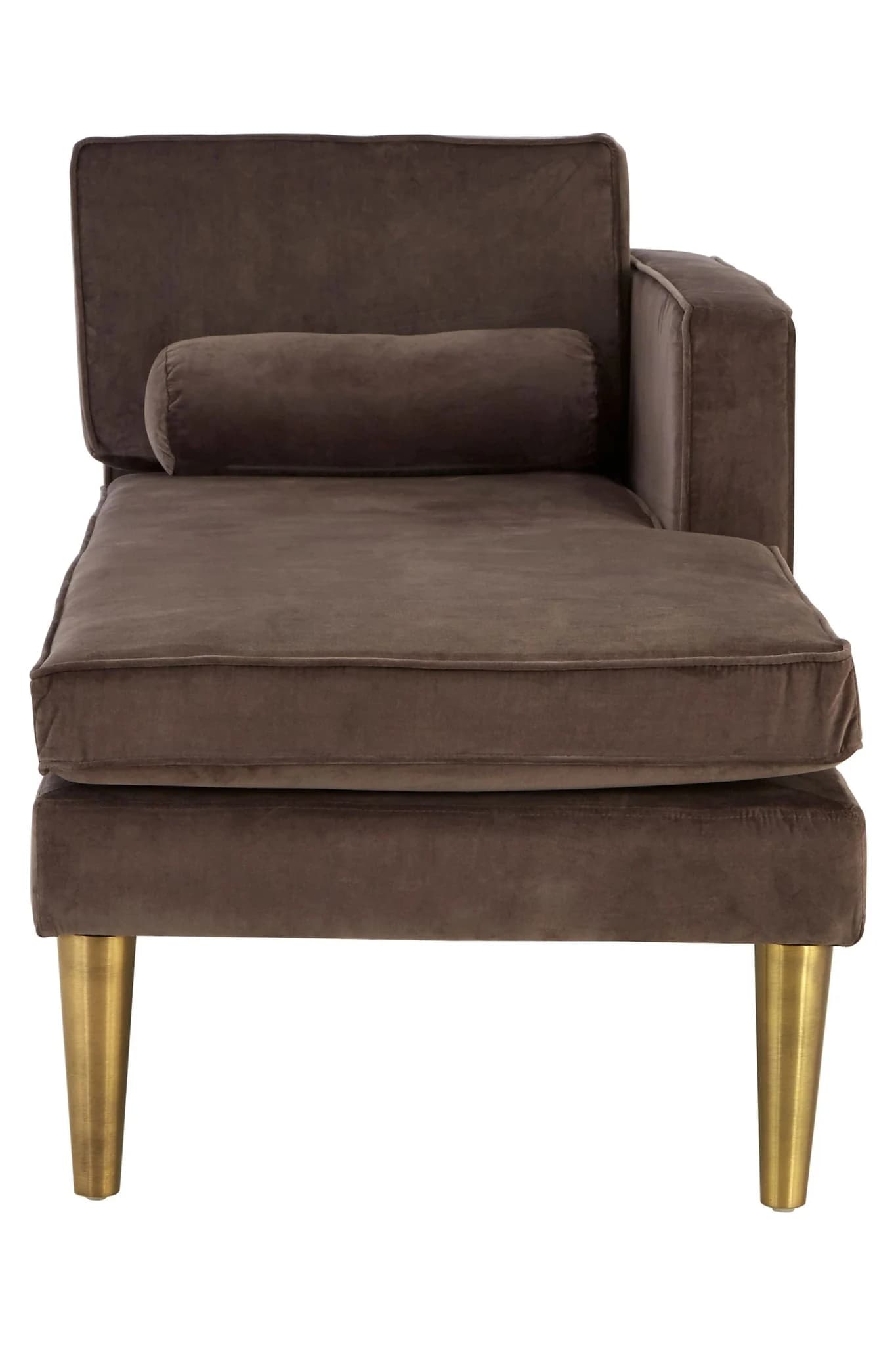 Louxor Grey Velvet Left Hand Chaise Longue - Seating, photo 2 of 7