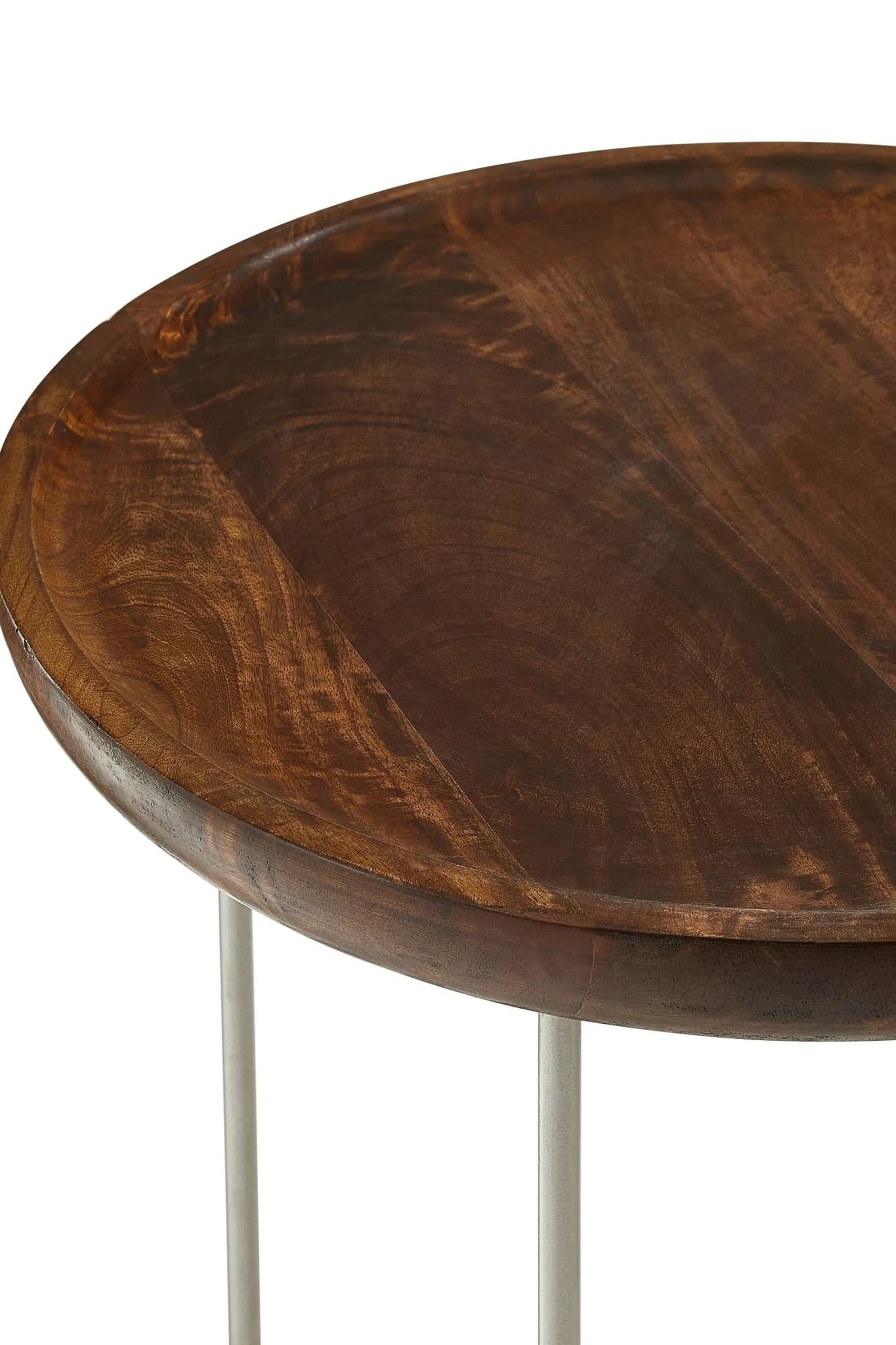 Crest Wooden Top Set of 2 Side Tables - Tables, photo 4 of 4
